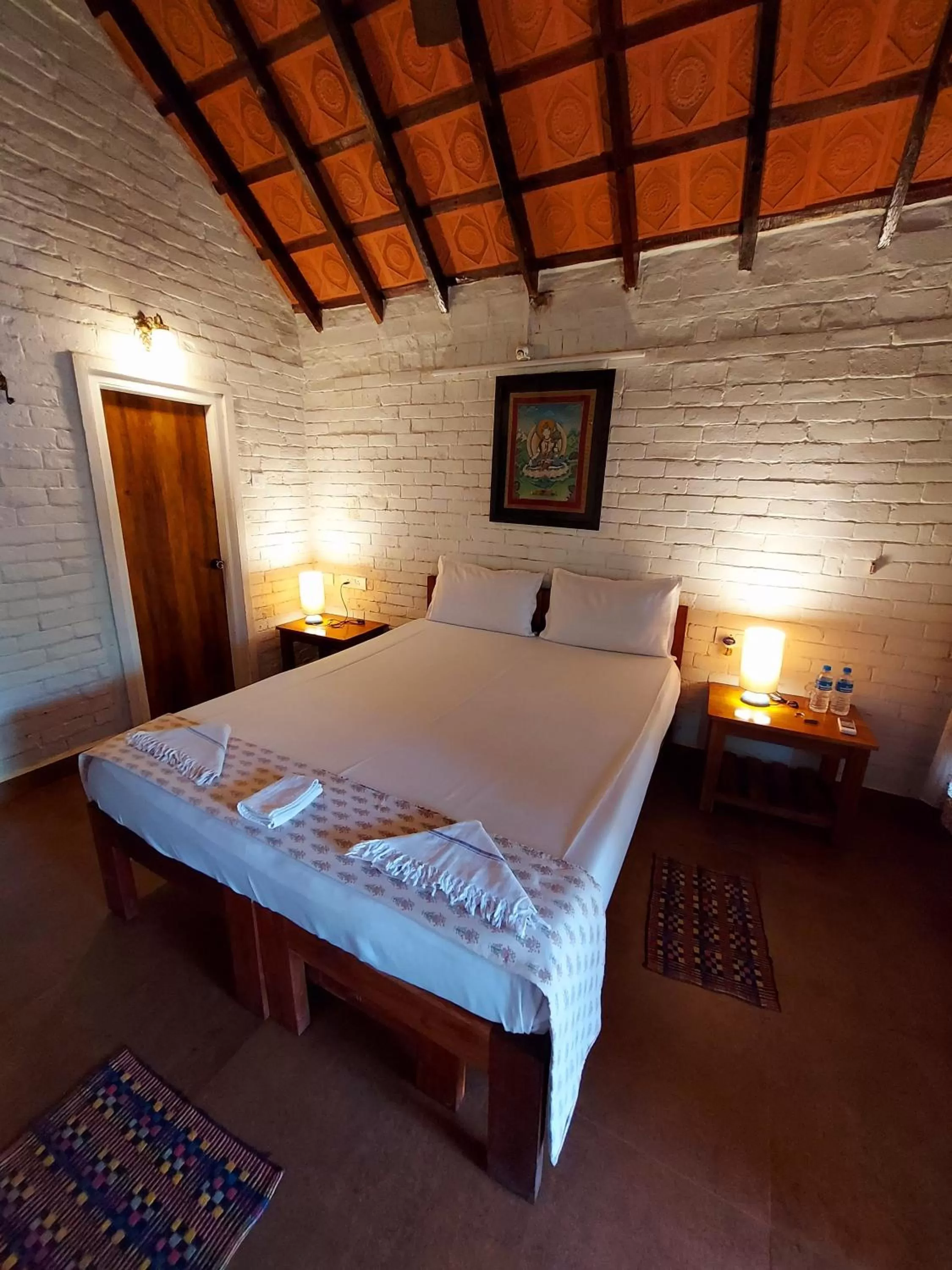 Bed in OmBodhi Retreat