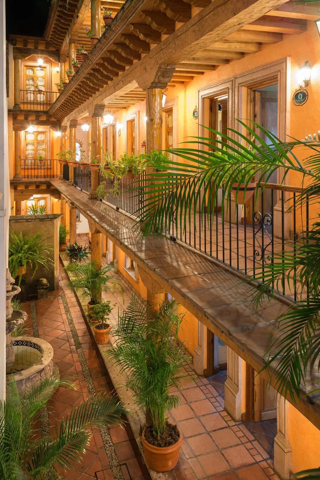 Patio in Hotel Refugio del Angel