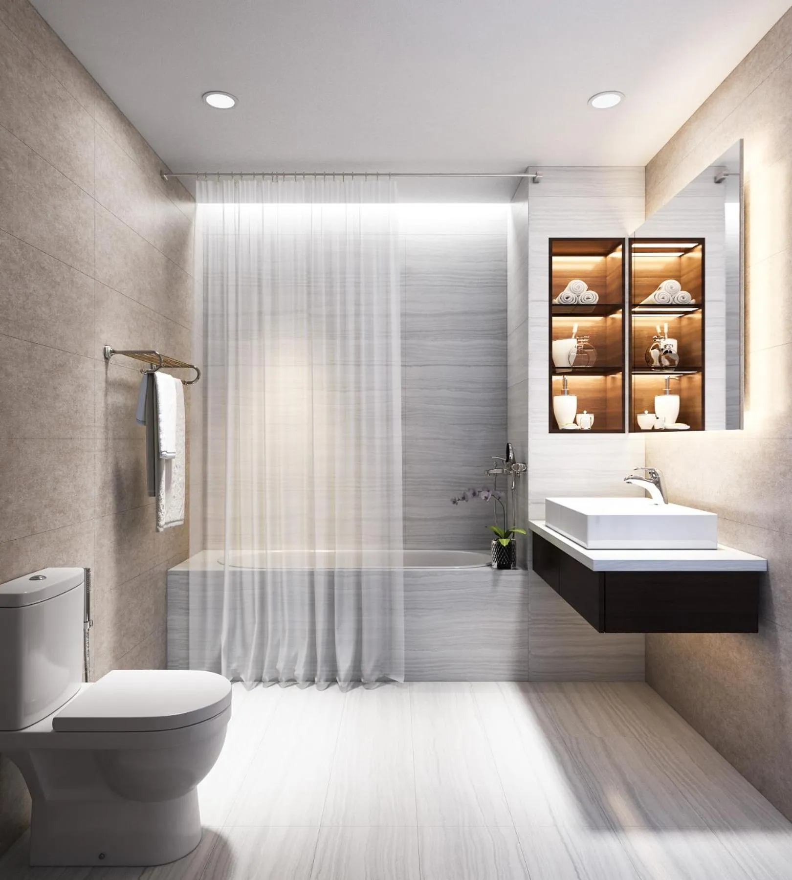 Bathroom, Bed in Ha Noi Hotel near Tan Son Nhat International Airport