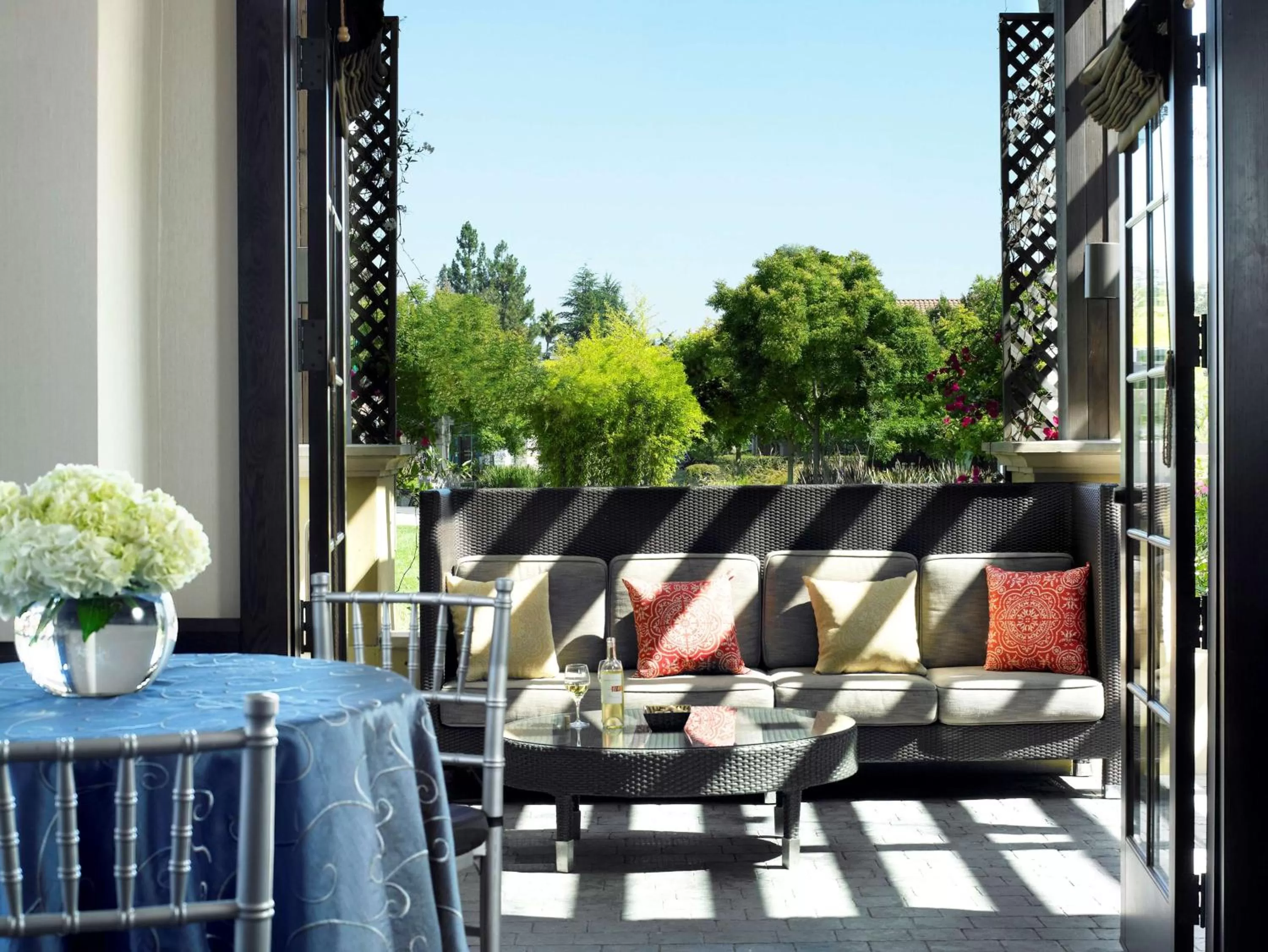 Patio in Juniper Hotel Cupertino, Curio Collection by Hilton