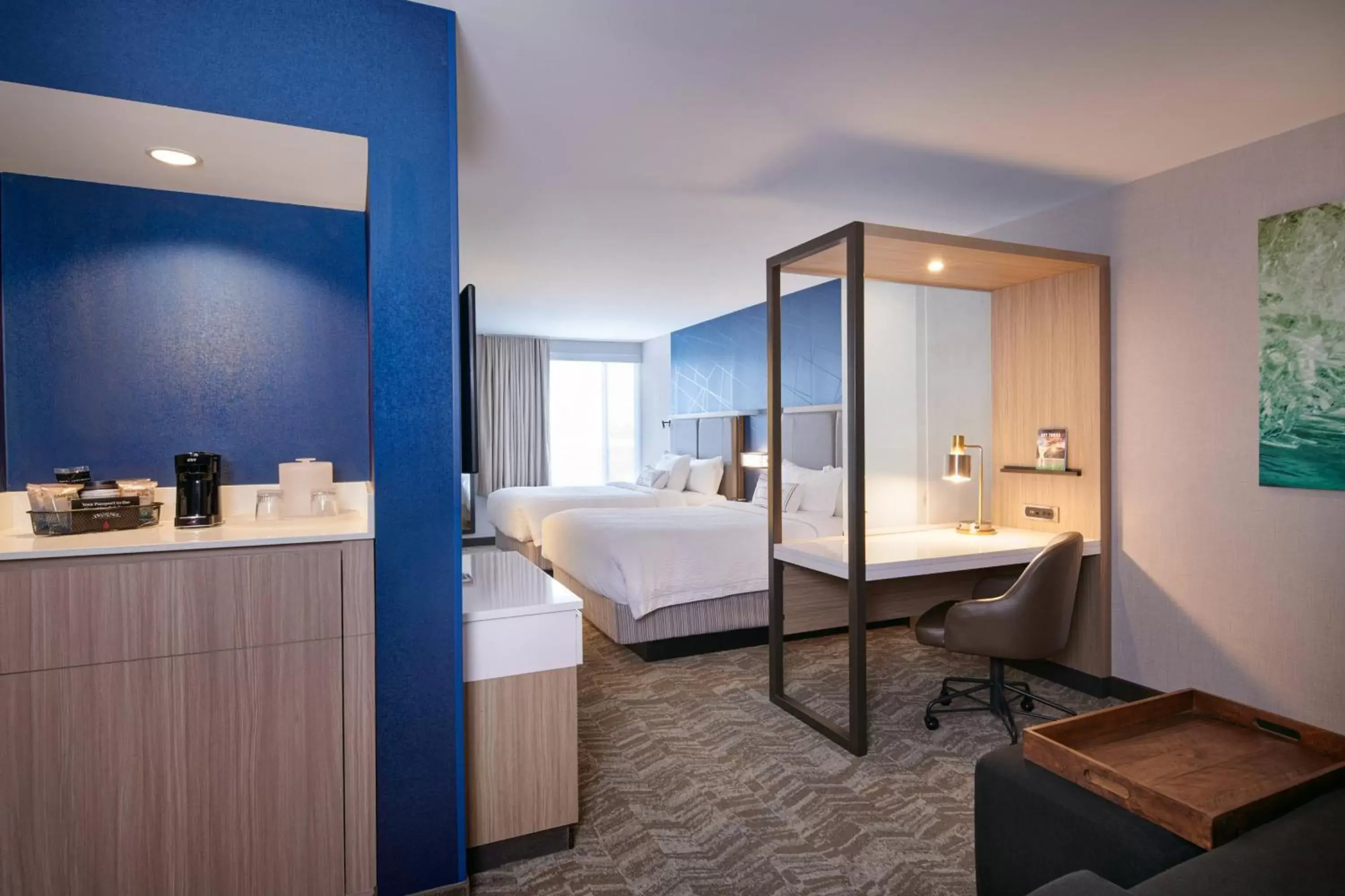 Suite with Two Queen Beds, Trundle Bed and City View - Hearing Accessible in SpringHill Suites by Marriott Detroit Wixom Suite with Two Queen Beds, Trundle Bed and City View - Hearing Accessible in SpringHill Suites by Marriott Detroit Wixom