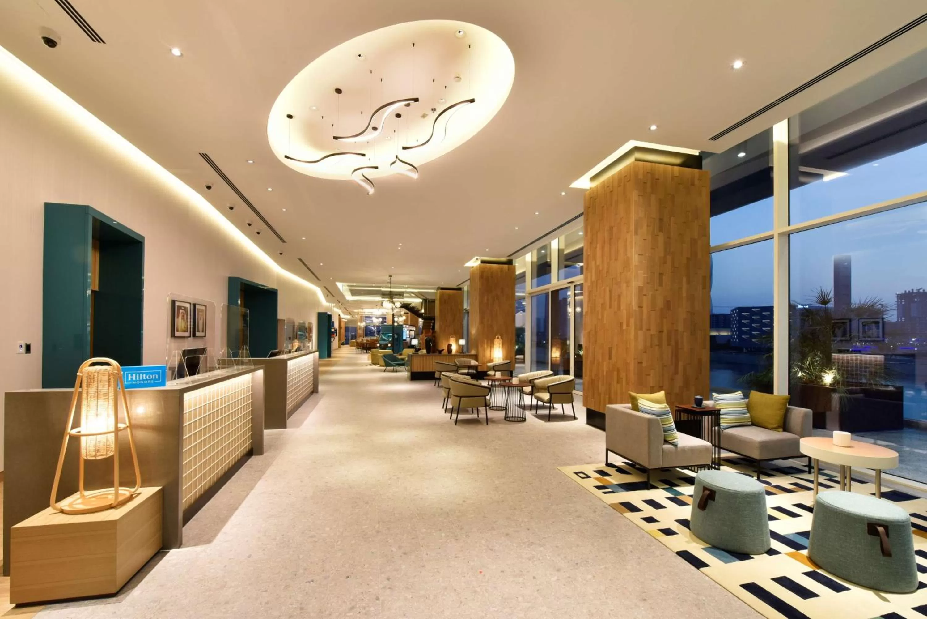 Lobby or reception in Hilton Garden Inn Bahrain Bay