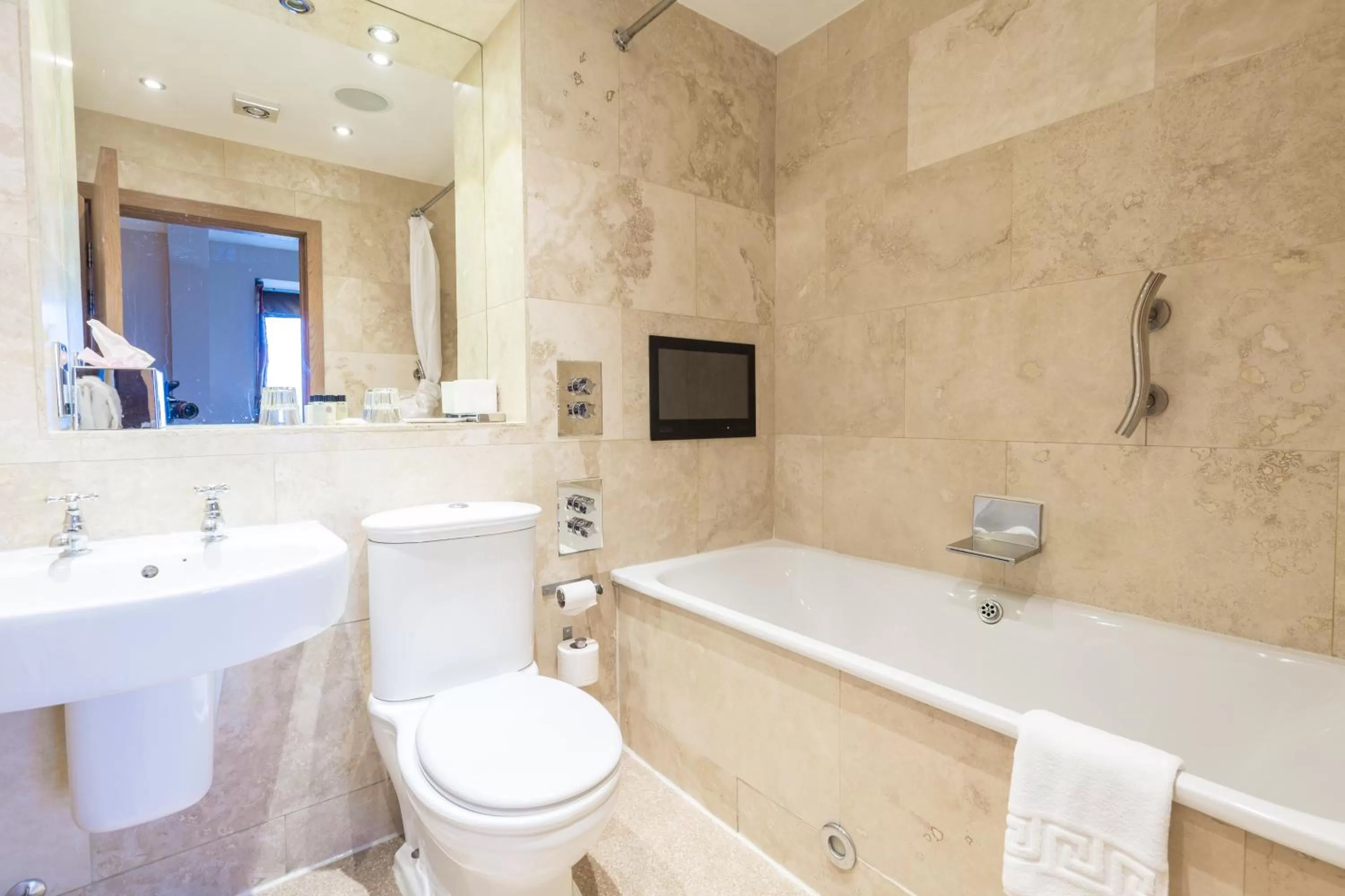 Toilet in Crown Spa Hotel Scarborough by Compass Hospitality