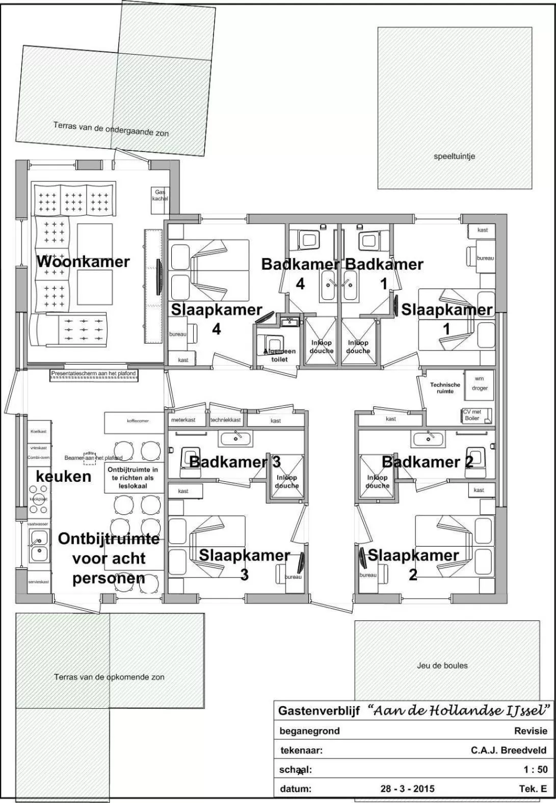 Floor plan in Guest House Aan de Hollandse IJssel