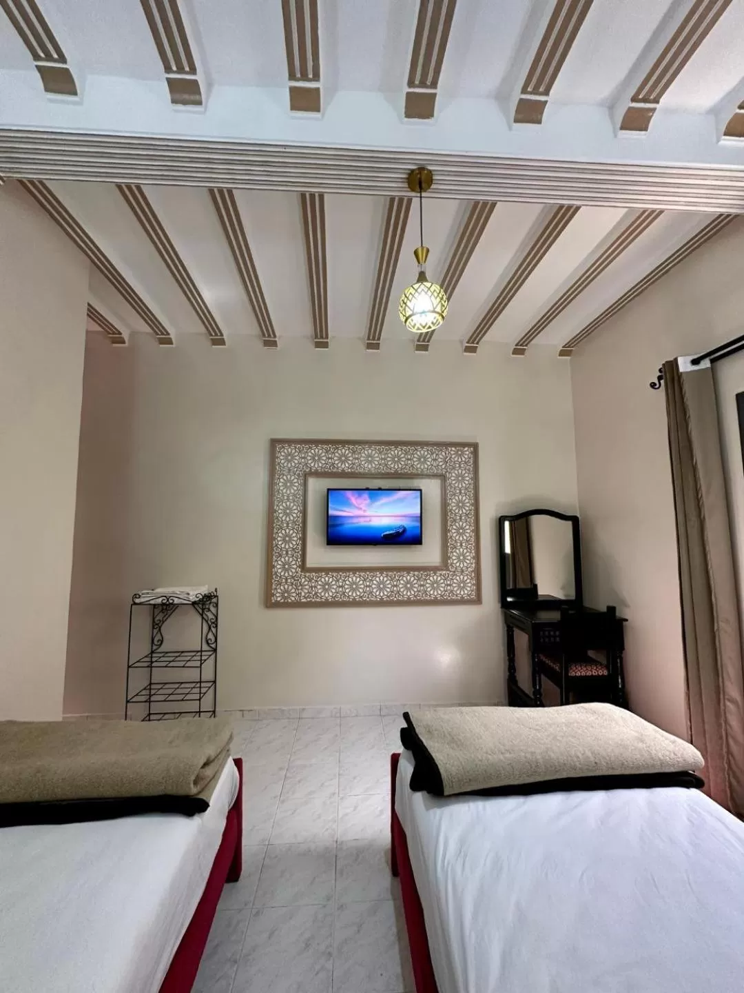 Bed in Hôtel Restaurant Zaghro