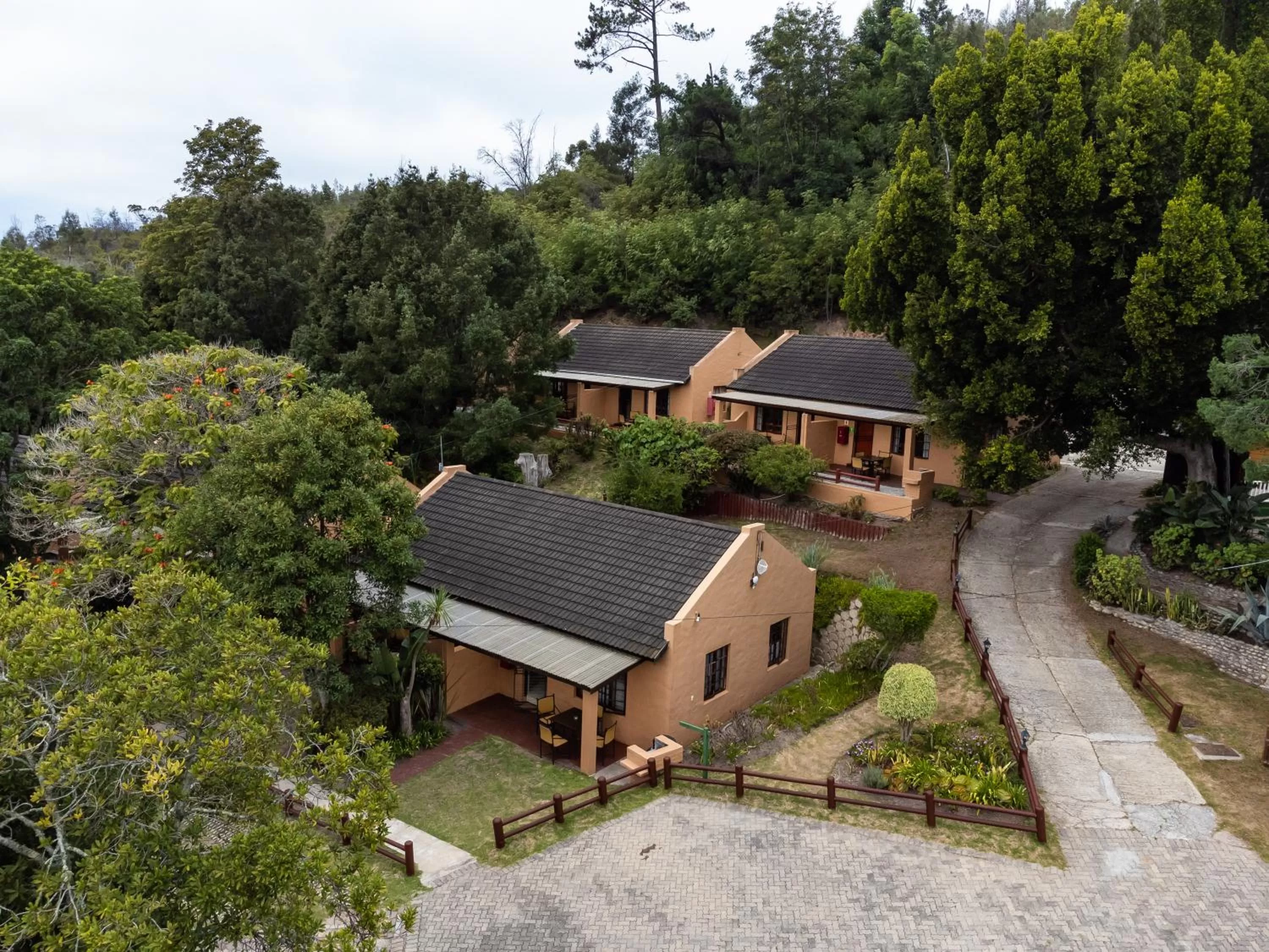 Bird's eye view in Gooderson Knysna Chalets