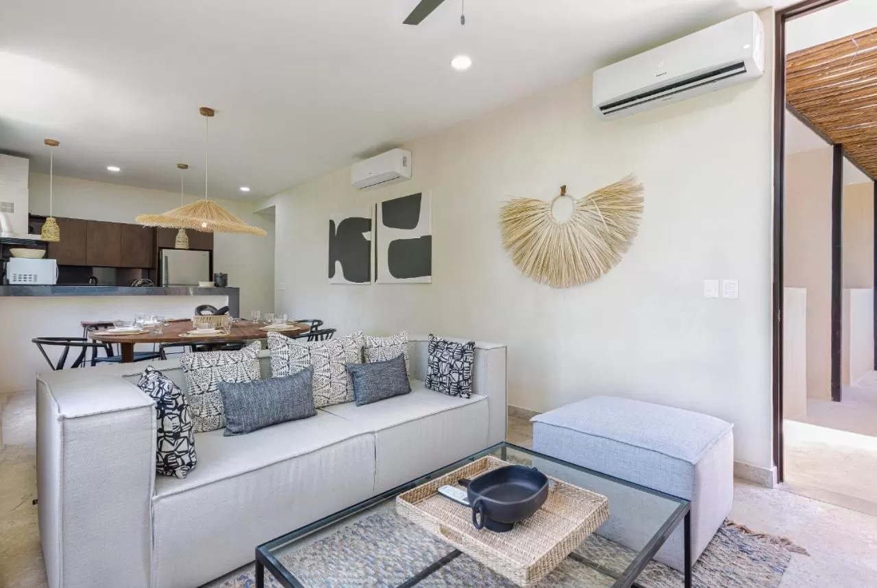 Living room, Seating Area in Kuukum Tulum Hotel