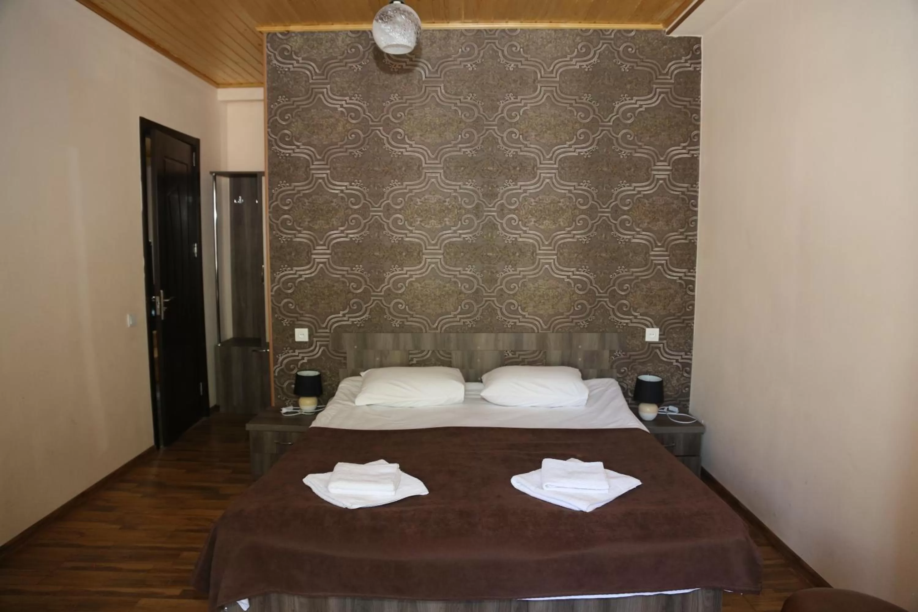 Bed in Hotel Svanseti