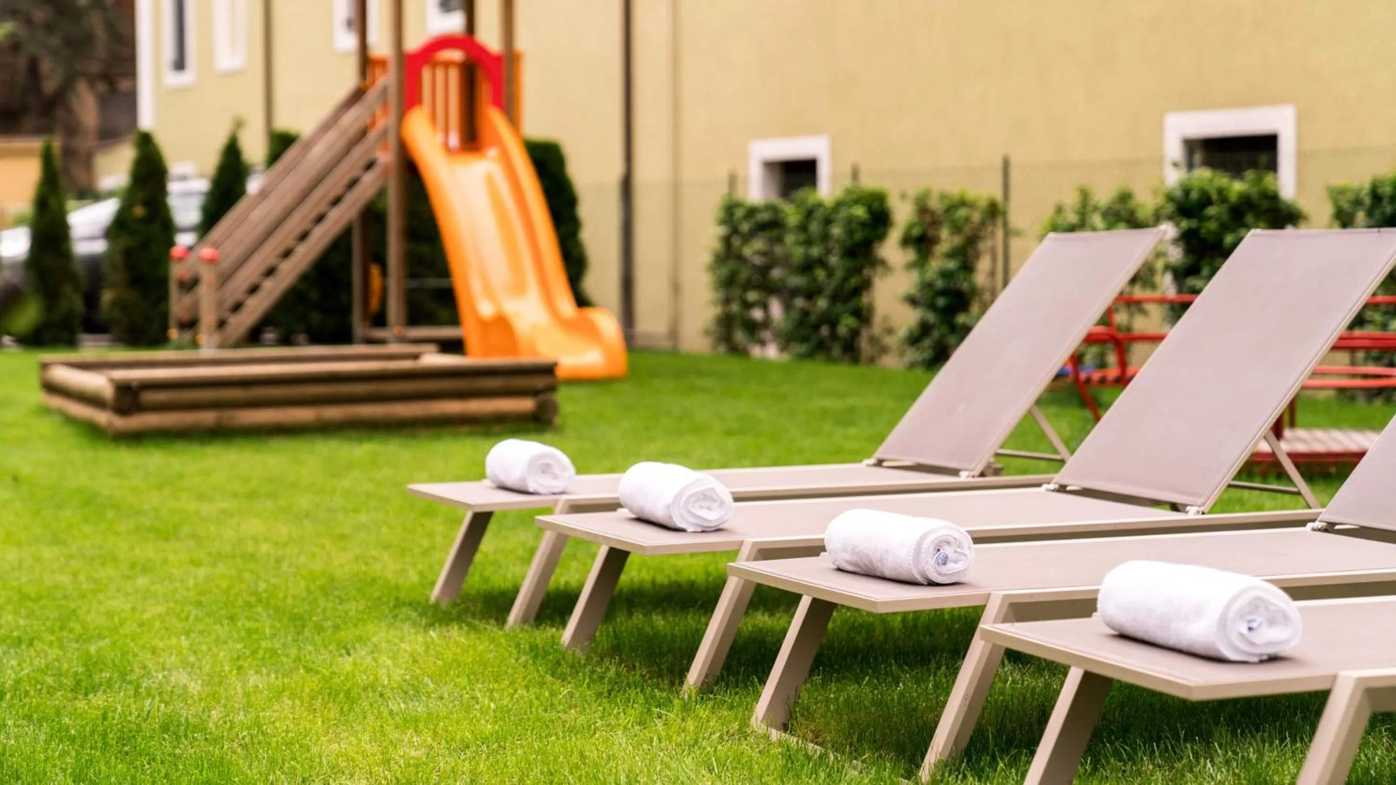 Children play ground in Flora Hotel & Suites