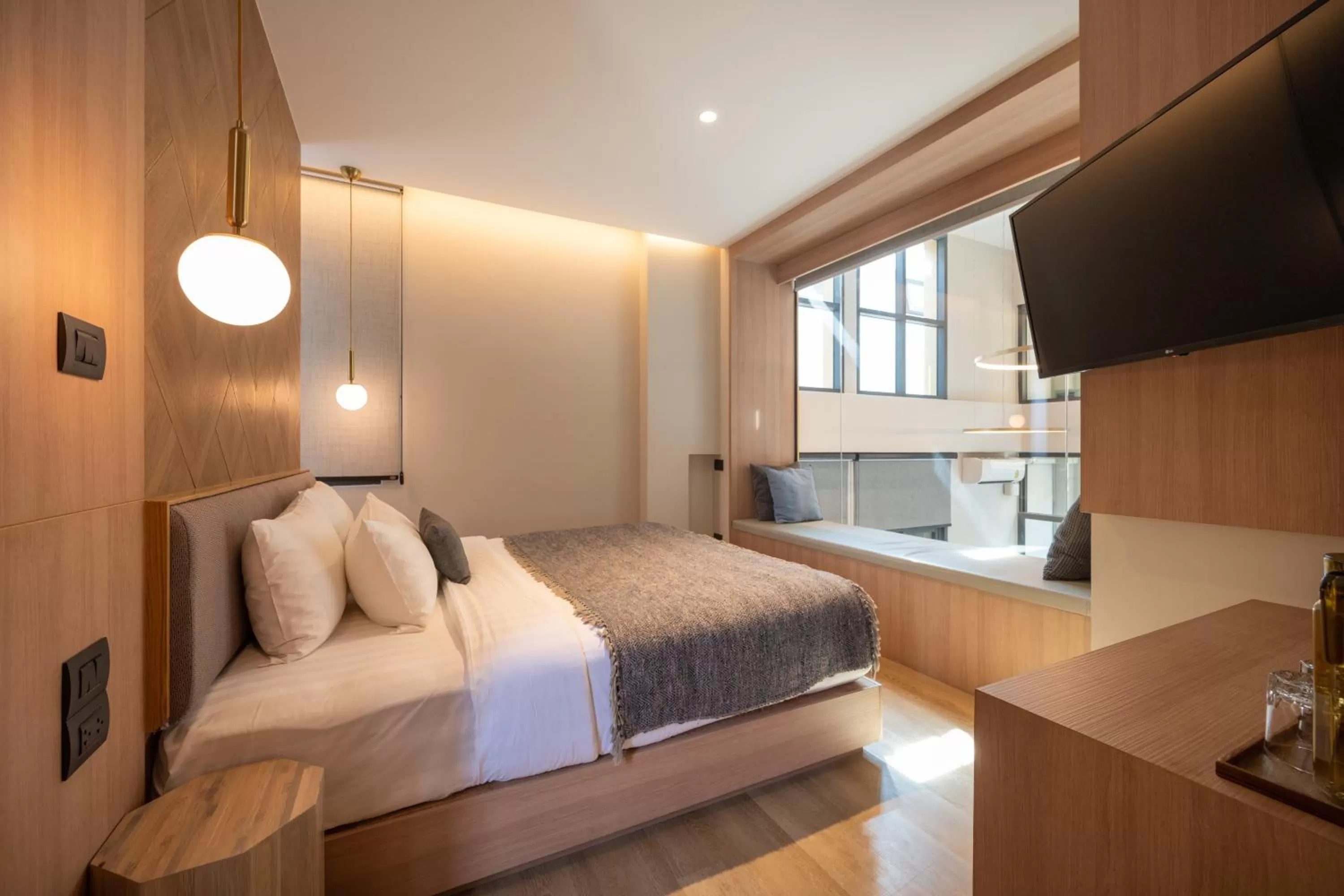 Bed in SHAN Villas Sukhumvit ฌานวิลล่า สุขุมวิท