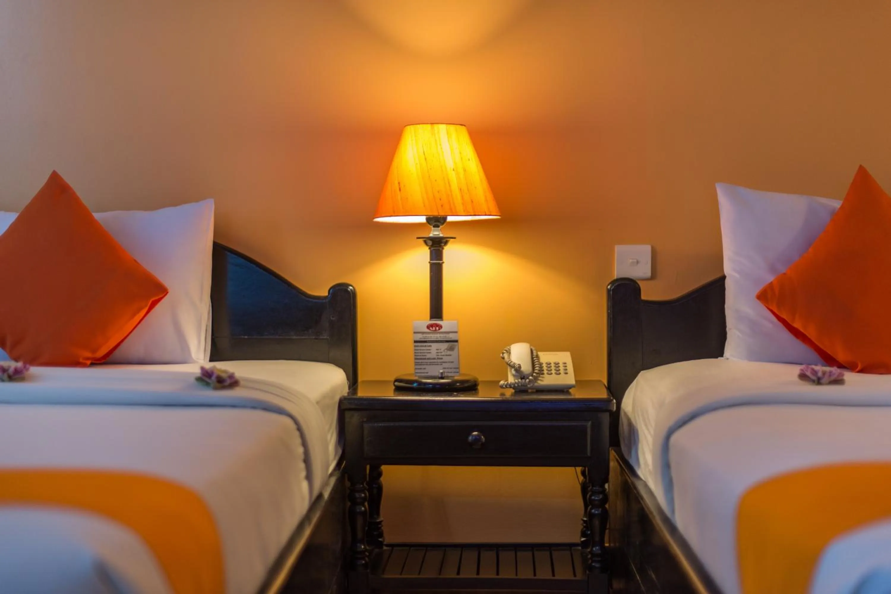 Decorative detail, Bed in Angkor Panoramic Boutique Hotel