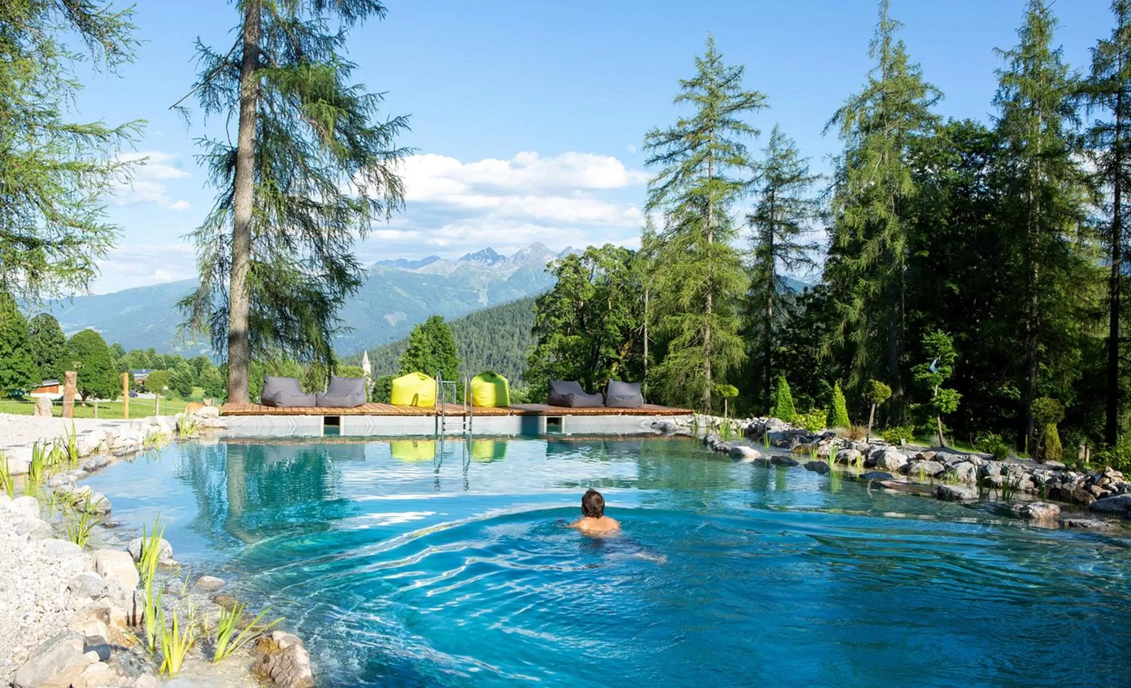 Swimming pool in Naturhotel Lärchenhof