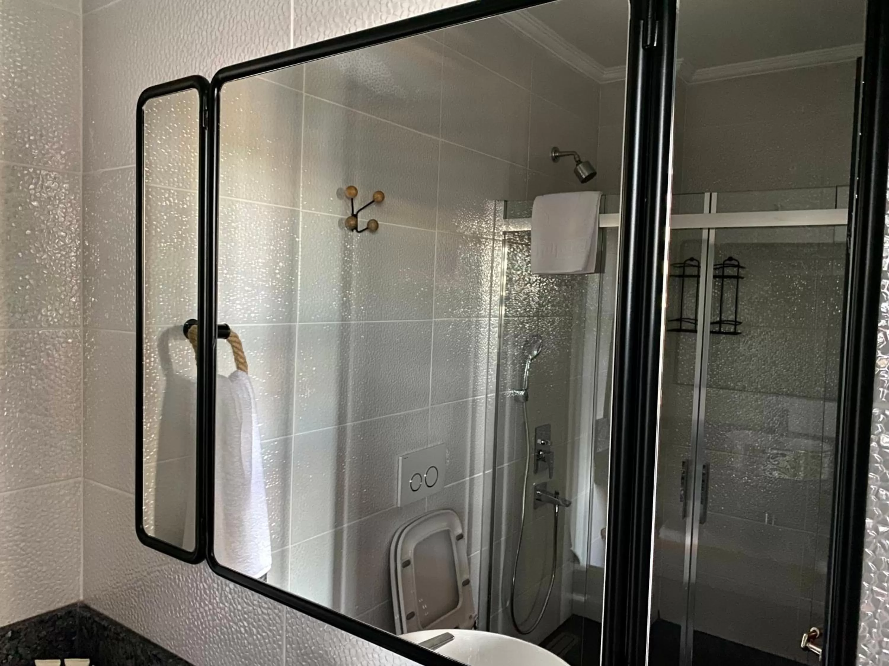 Toilet in Istanbul Old City Colorful Houses Balat PETRION Hotel