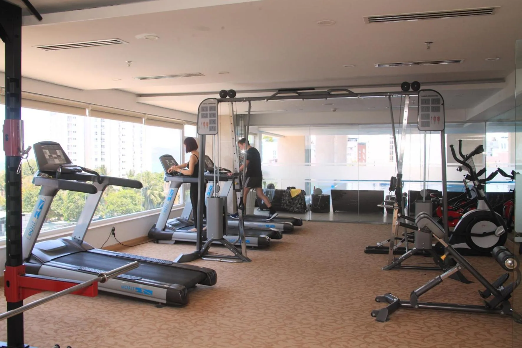Fitness centre/facilities in Dendro Gold Hotel