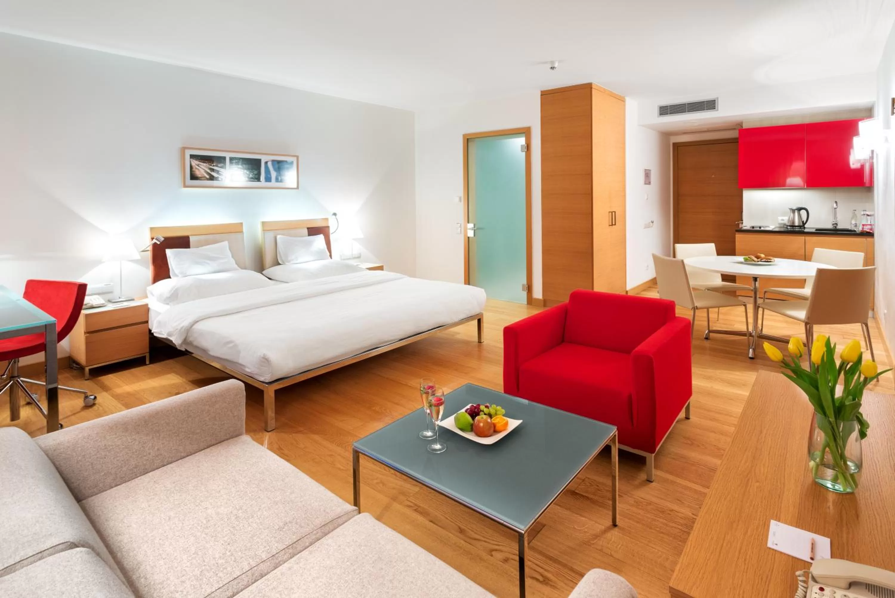 Bed in Vienna House by Wyndham Andel's Prague