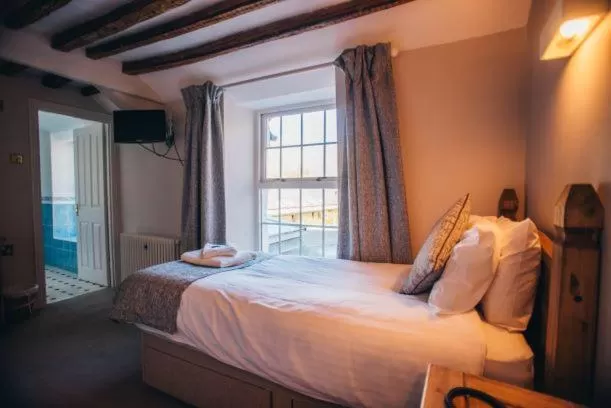 Bed in Tynycornel Hotel