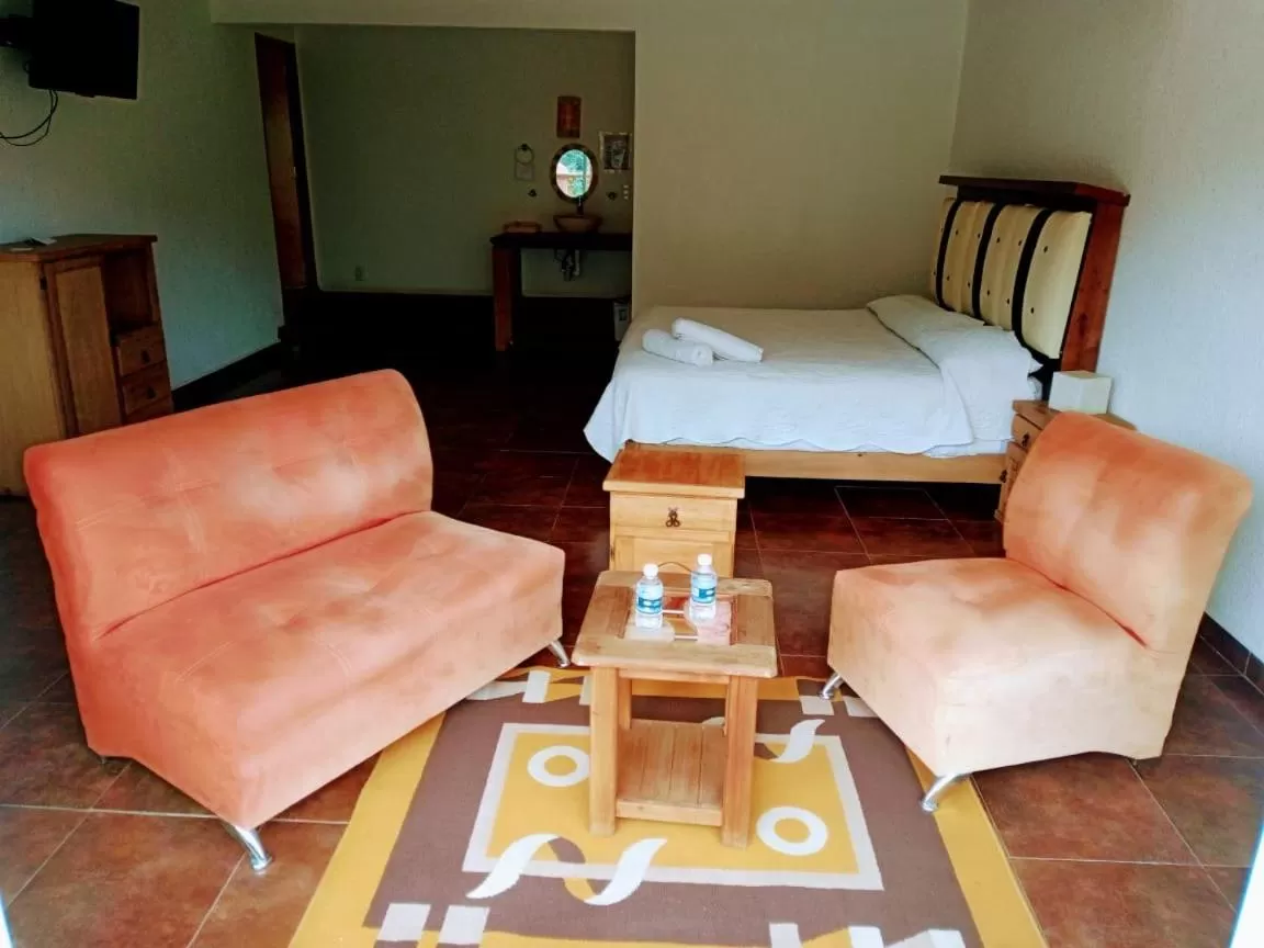 Living room in Hotel Leyenda del Tepozteco