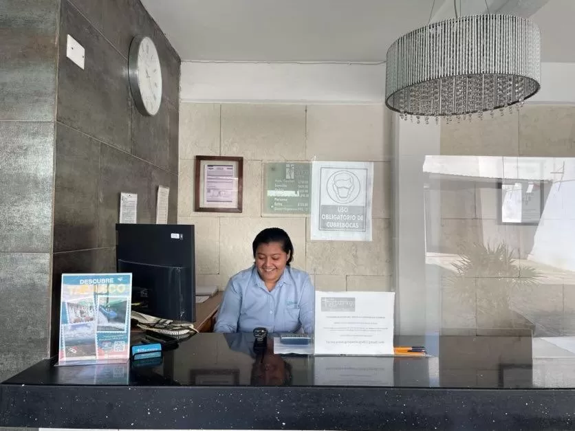 Lobby or reception in Hotel Santo Domingo Express