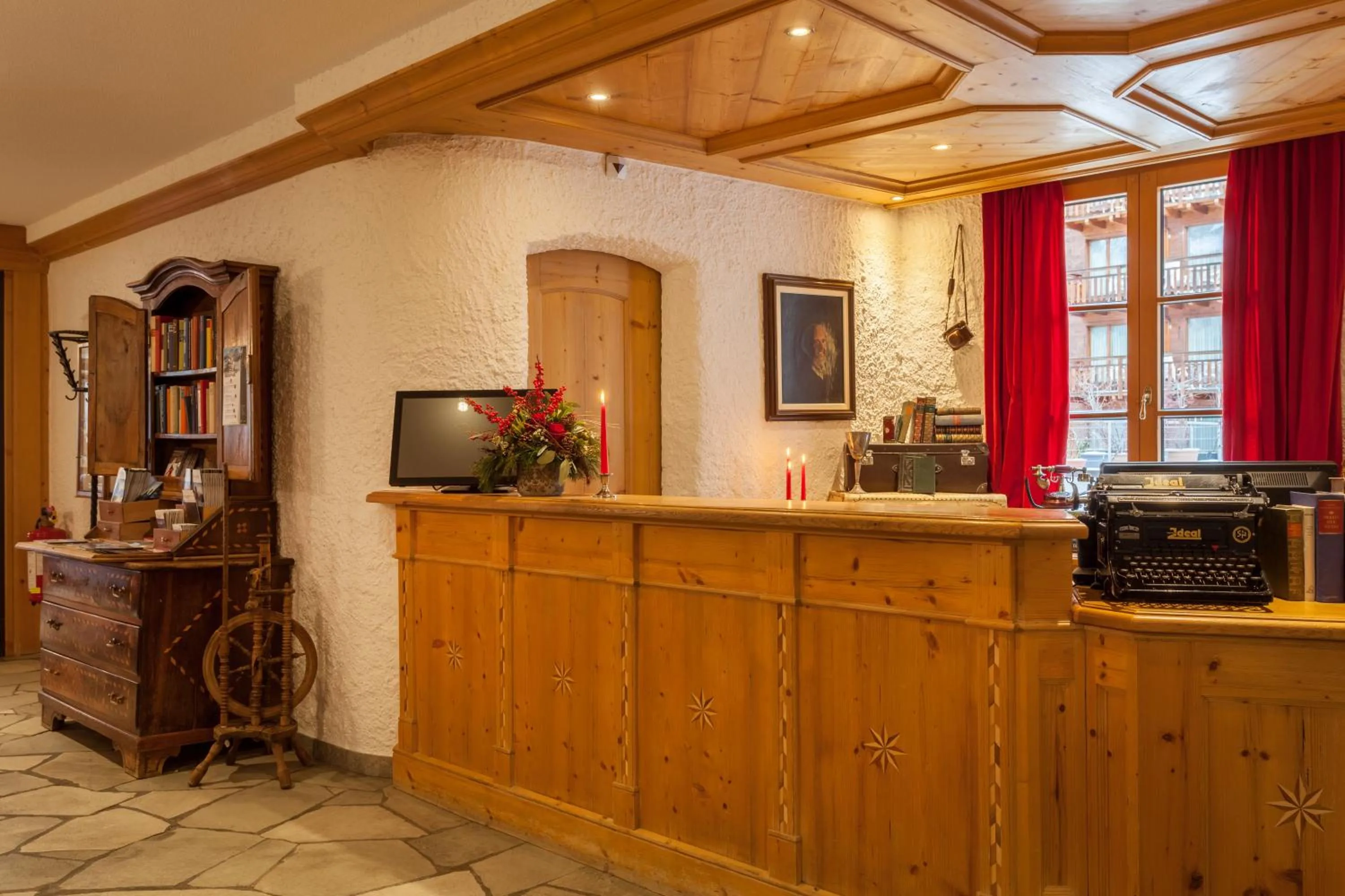 Lobby or reception in Hotel Walliserhof Zermatt