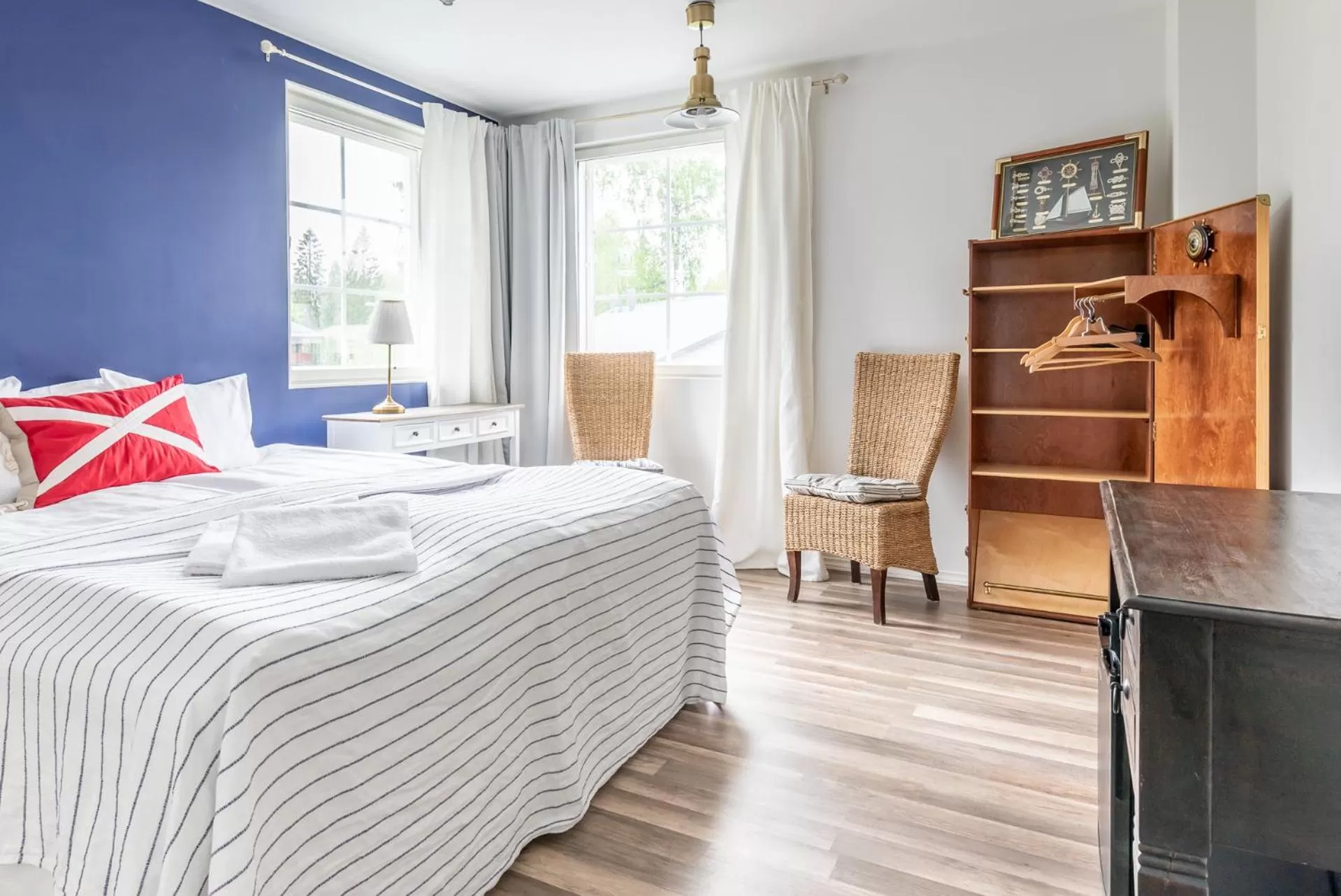 Bed in Villa Jokivarsi Bed & Breakfast