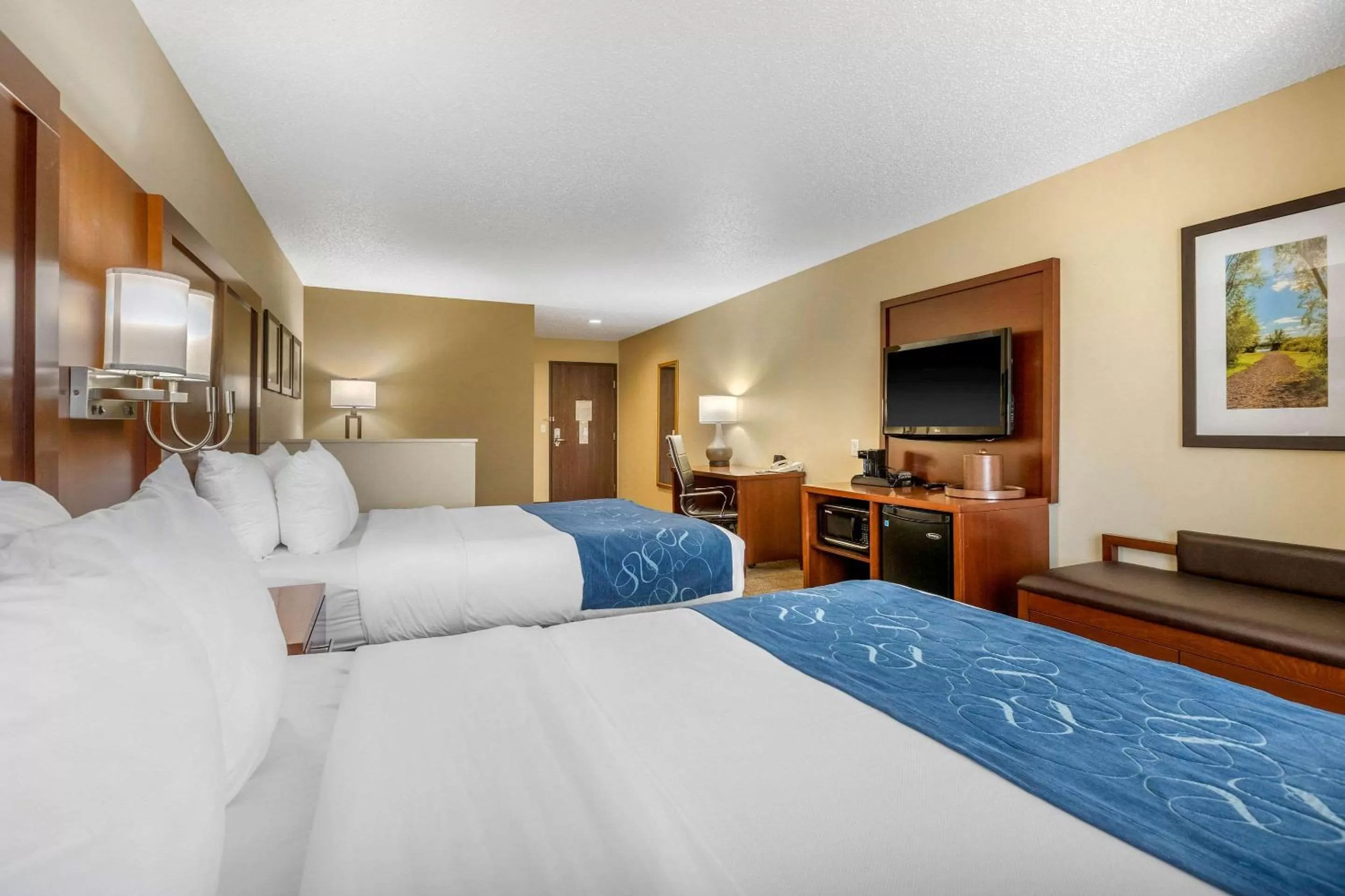 Photo of the whole room, Bed in Comfort Suites Cedar Falls Industrial Park