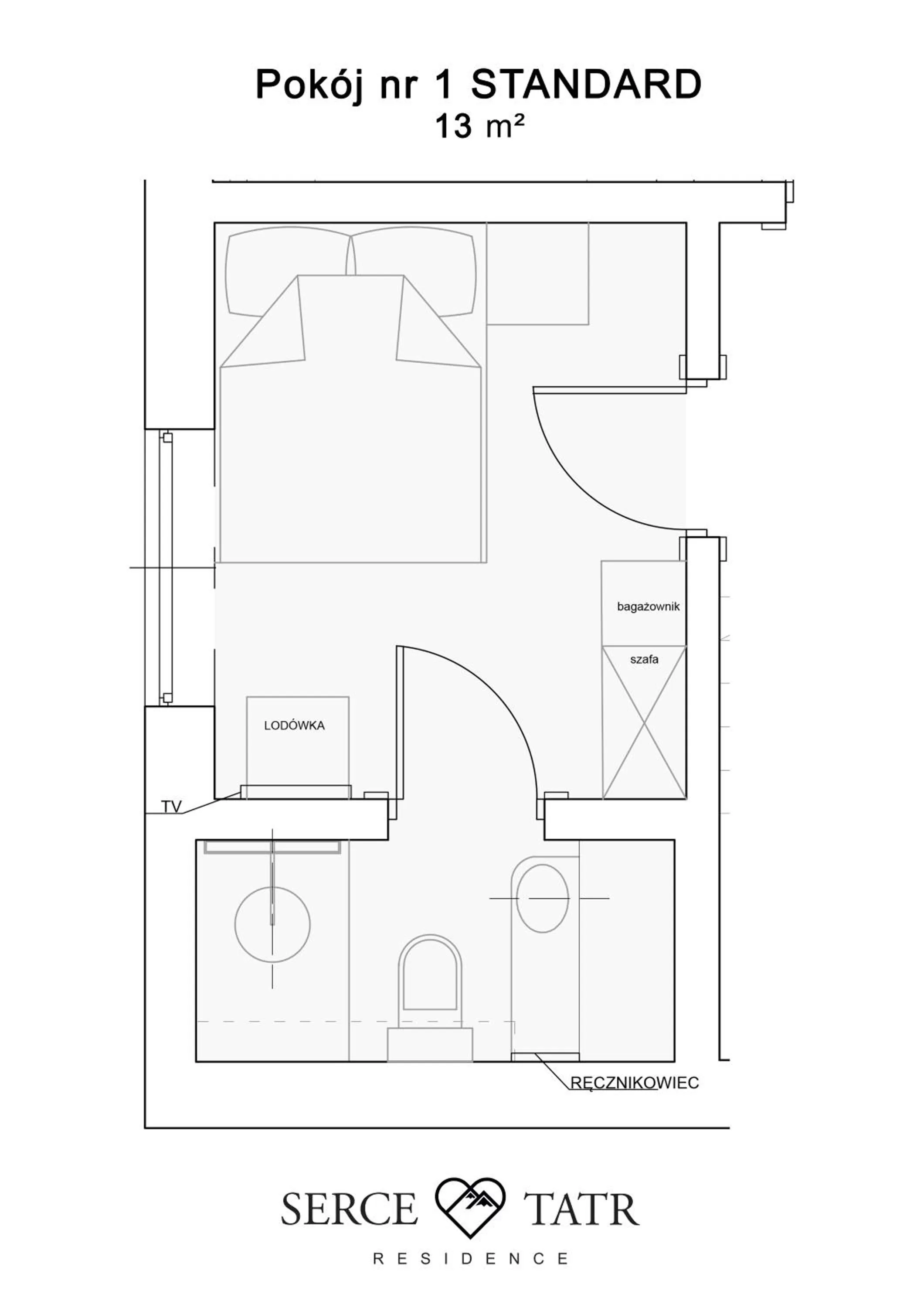 Floor Plan in Serce Tatr Residence Zakopane - blisko Krupówek