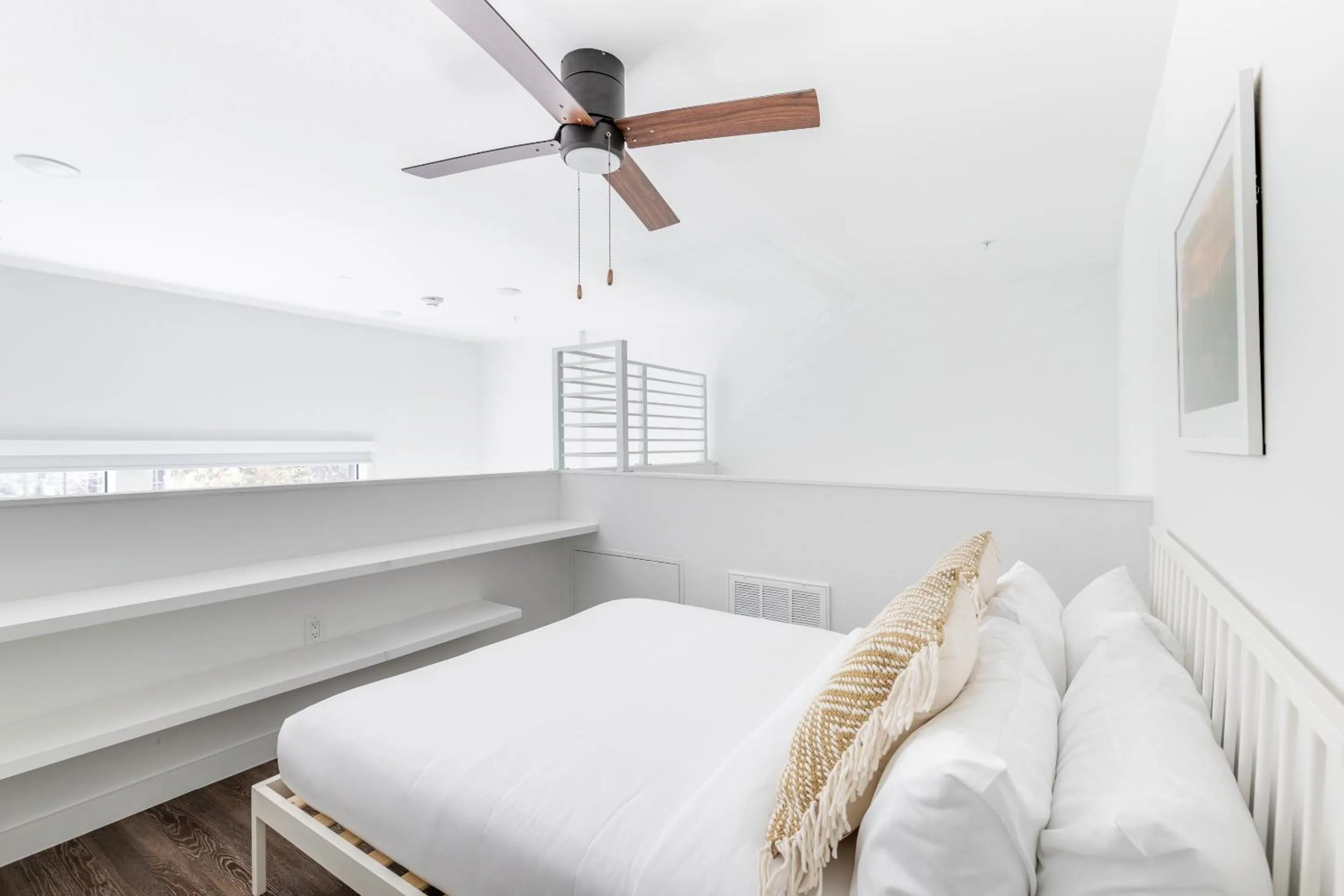 Bed in Mint House at The Hatchery - Austin