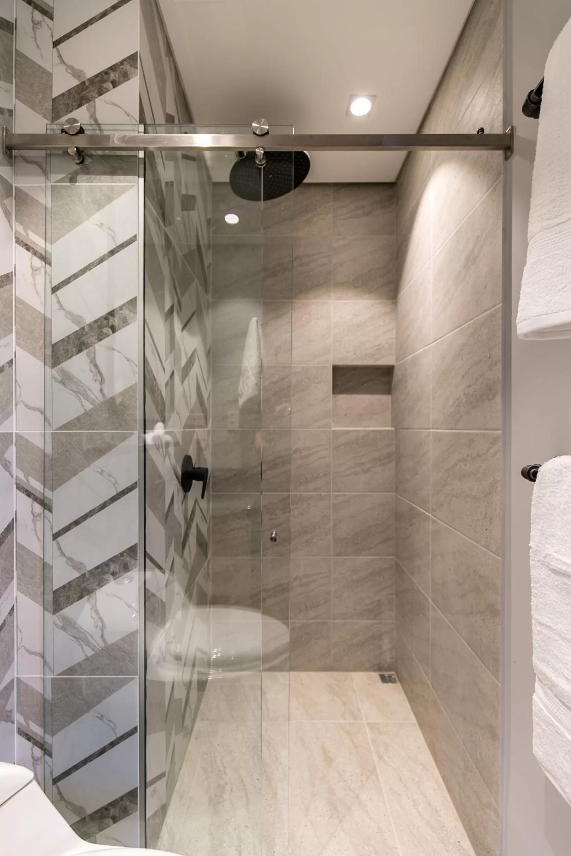 Shower in Factory Lofts Hotel