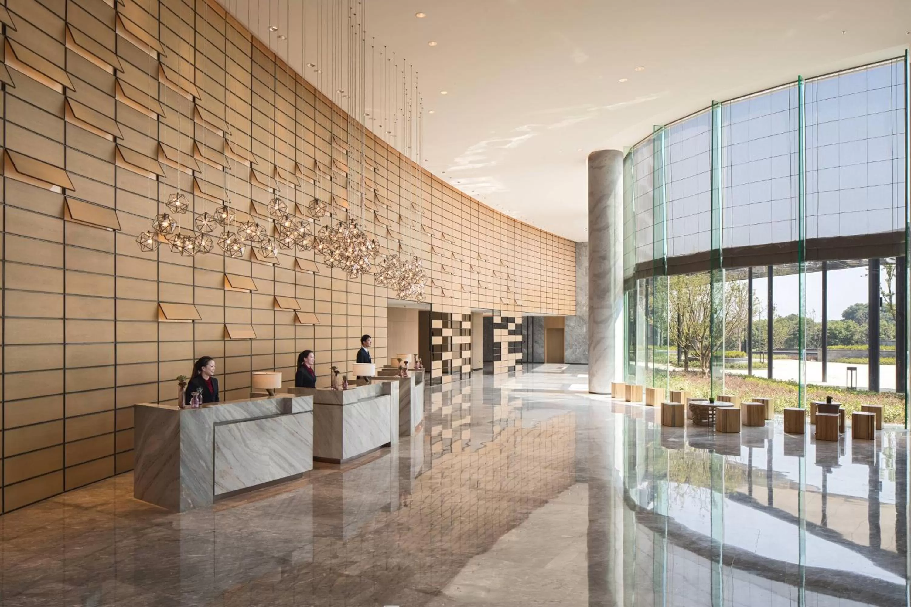 Lobby or reception in Suzhou Marriott Hotel Taihu Lake