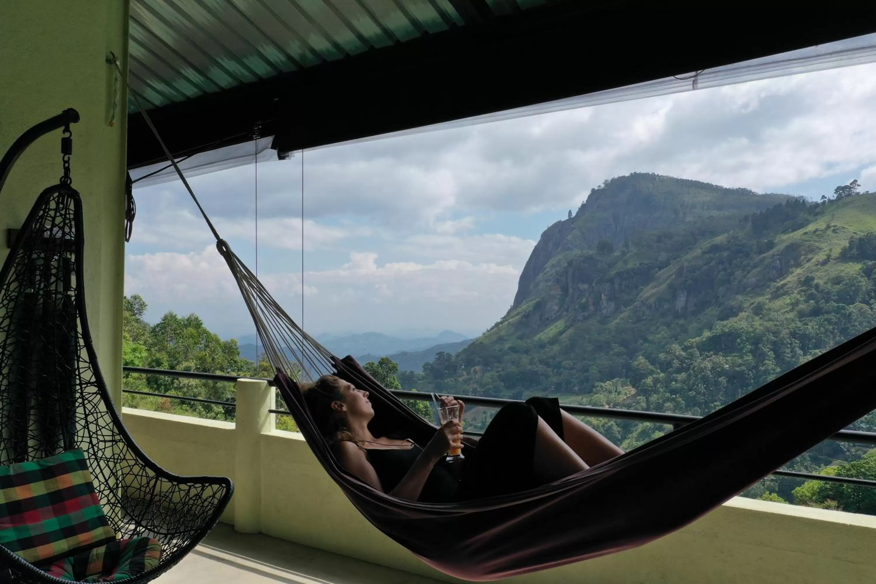 Balcony/Terrace, Mountain View in Zion View Ella Green Retreat