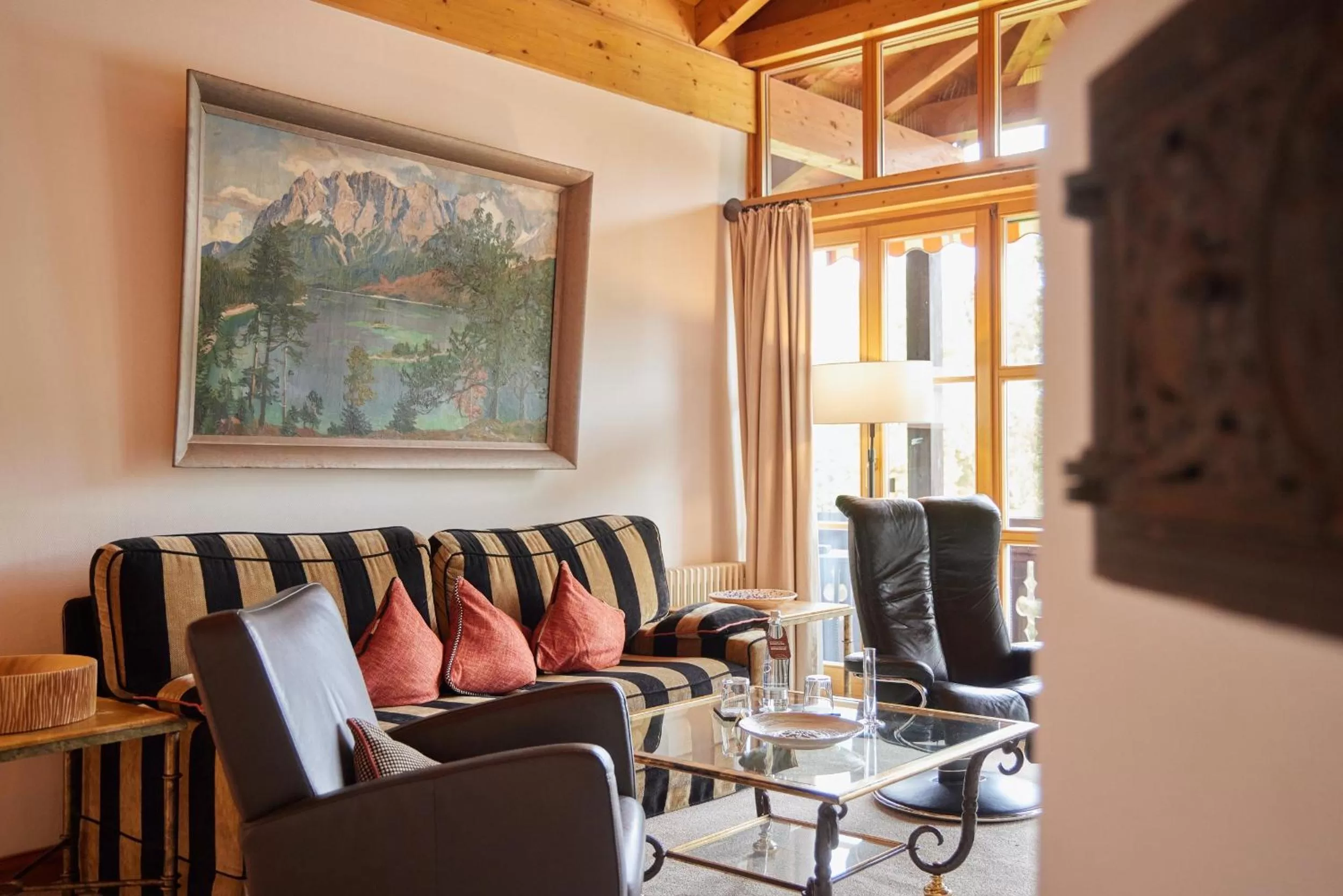 Living room in Hotel Zugspitze