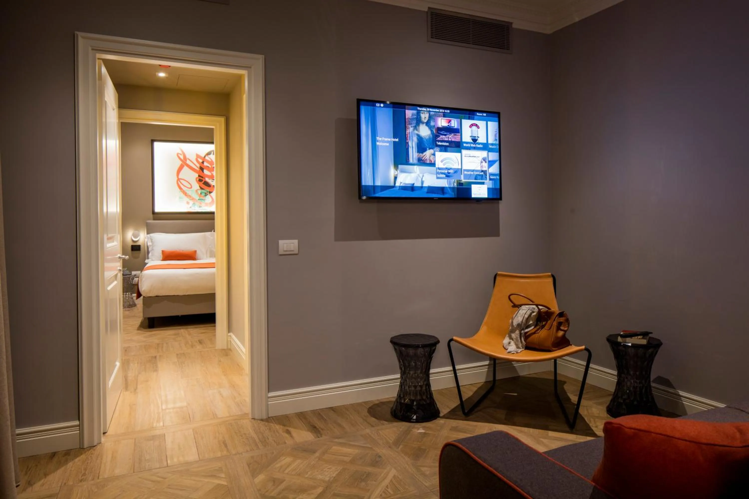 Photo of the whole room, Bed in The Frame Hotel