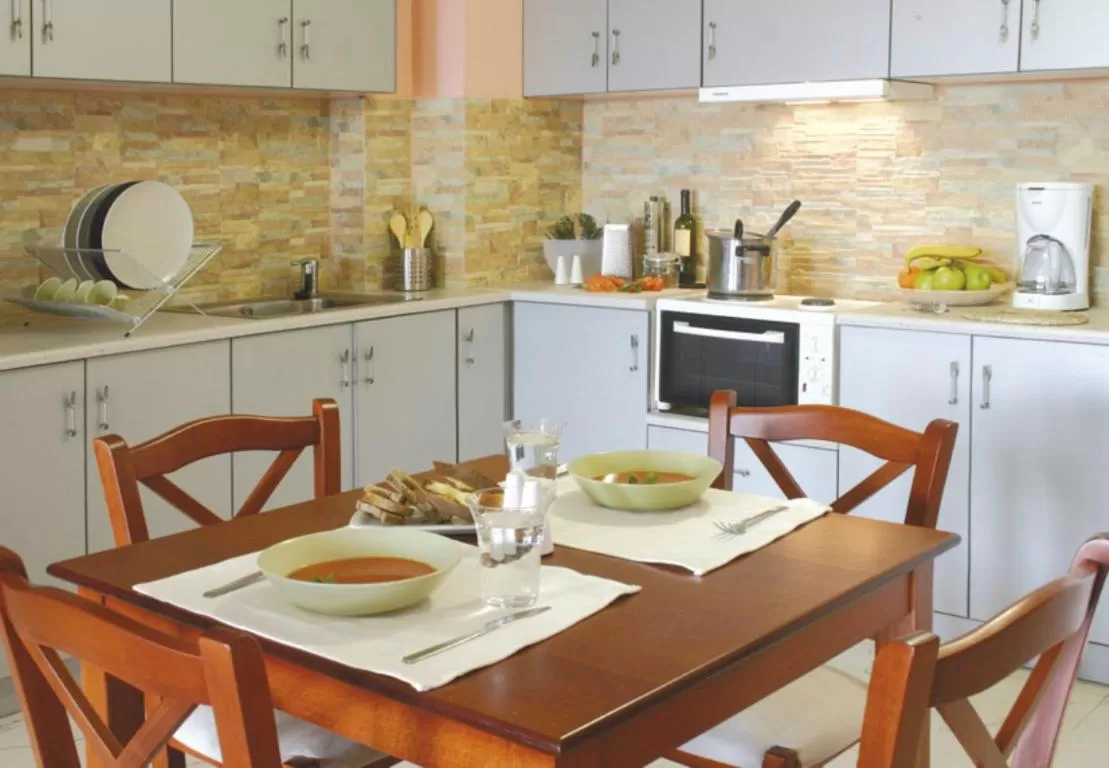 Kitchen or kitchenette in Over Sea Rooms & Villas