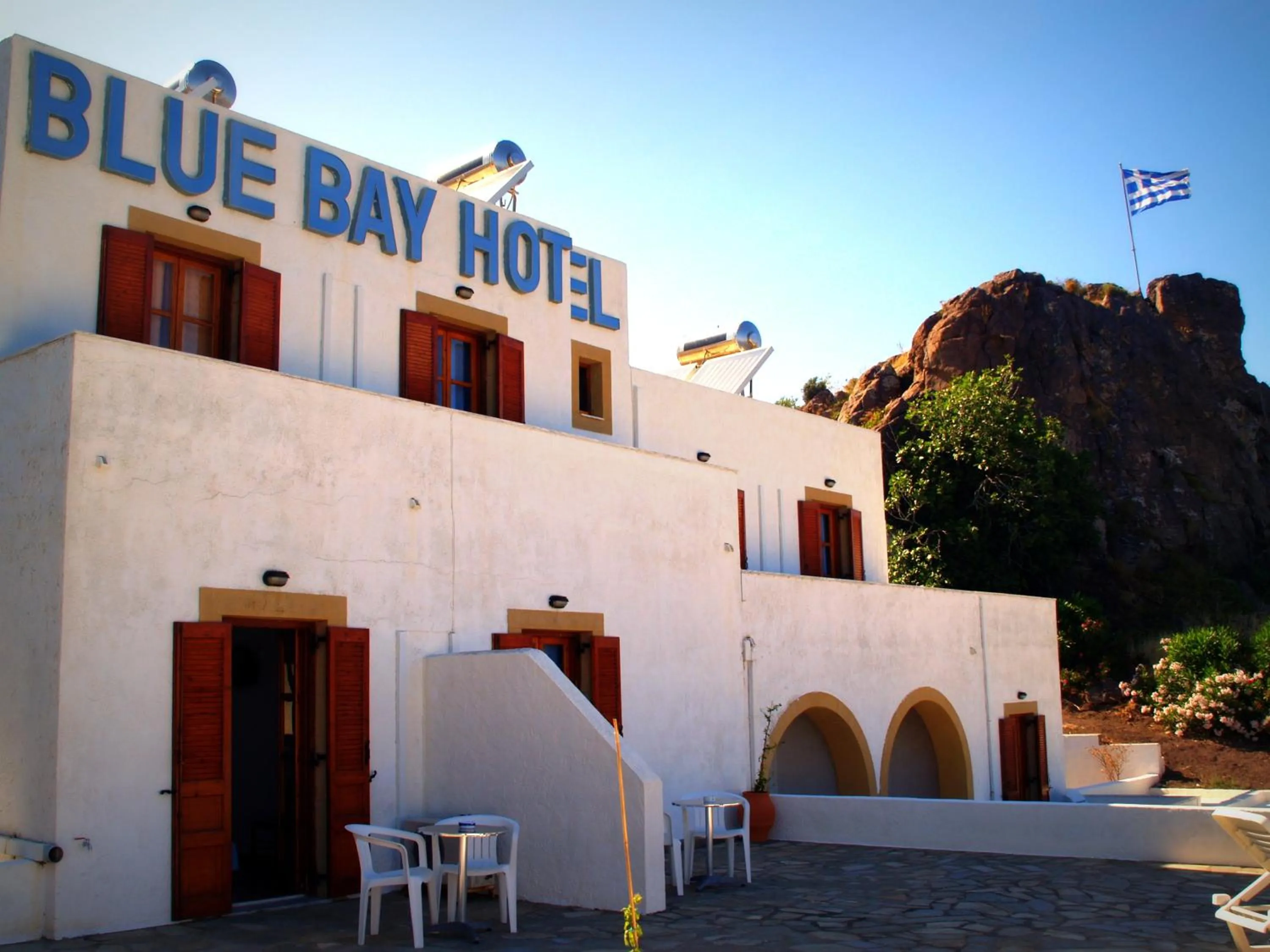 Facade/entrance in Blue Bay Hotel