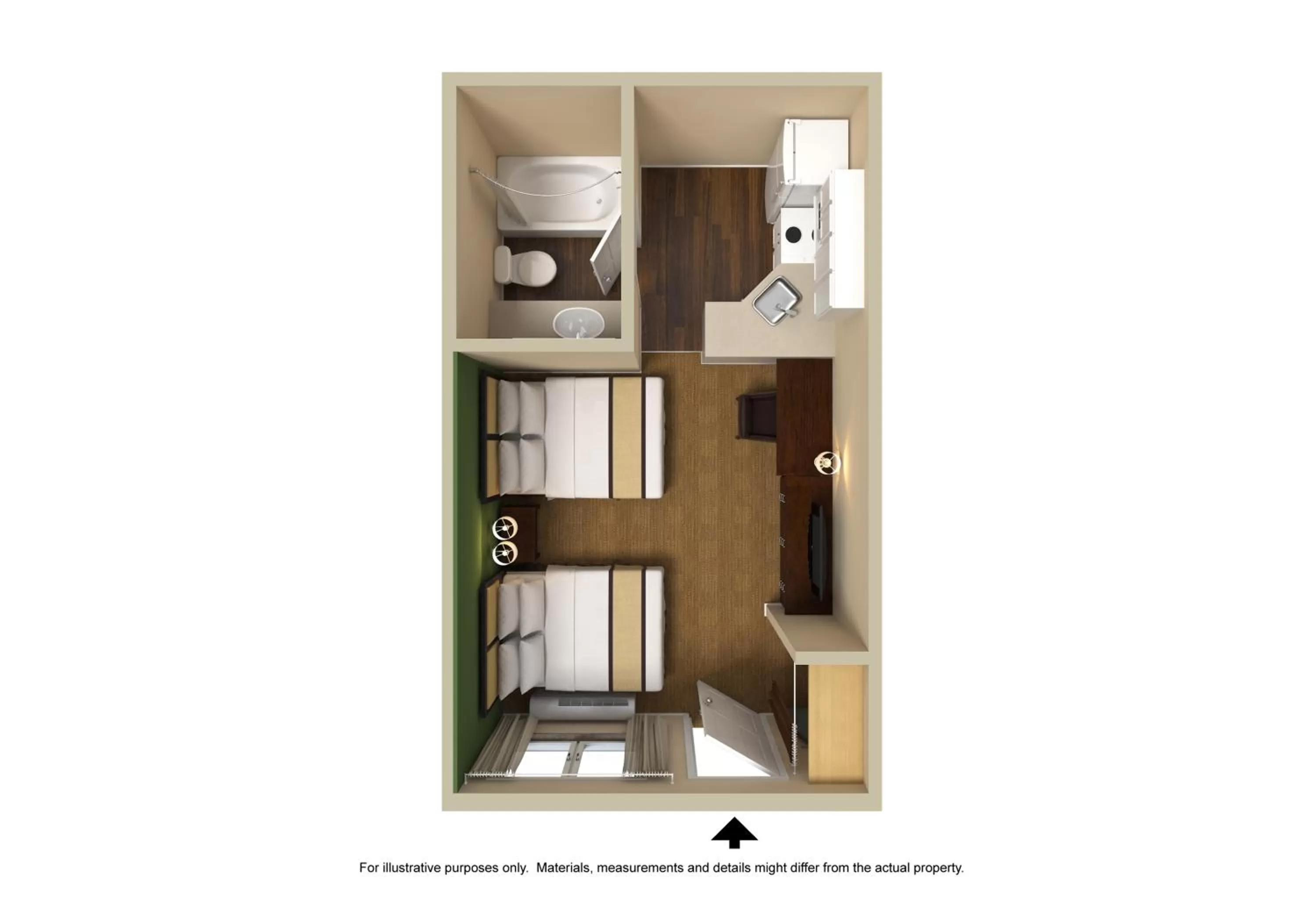 Floor Plan in Motel 6 Columbus, GA Columbus Airport