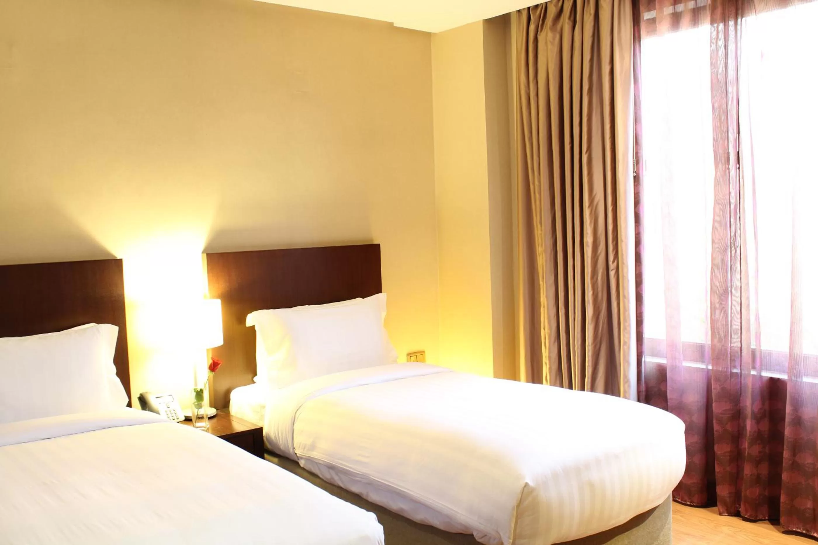 Bed in Safir Fintas Hotel Kuwait