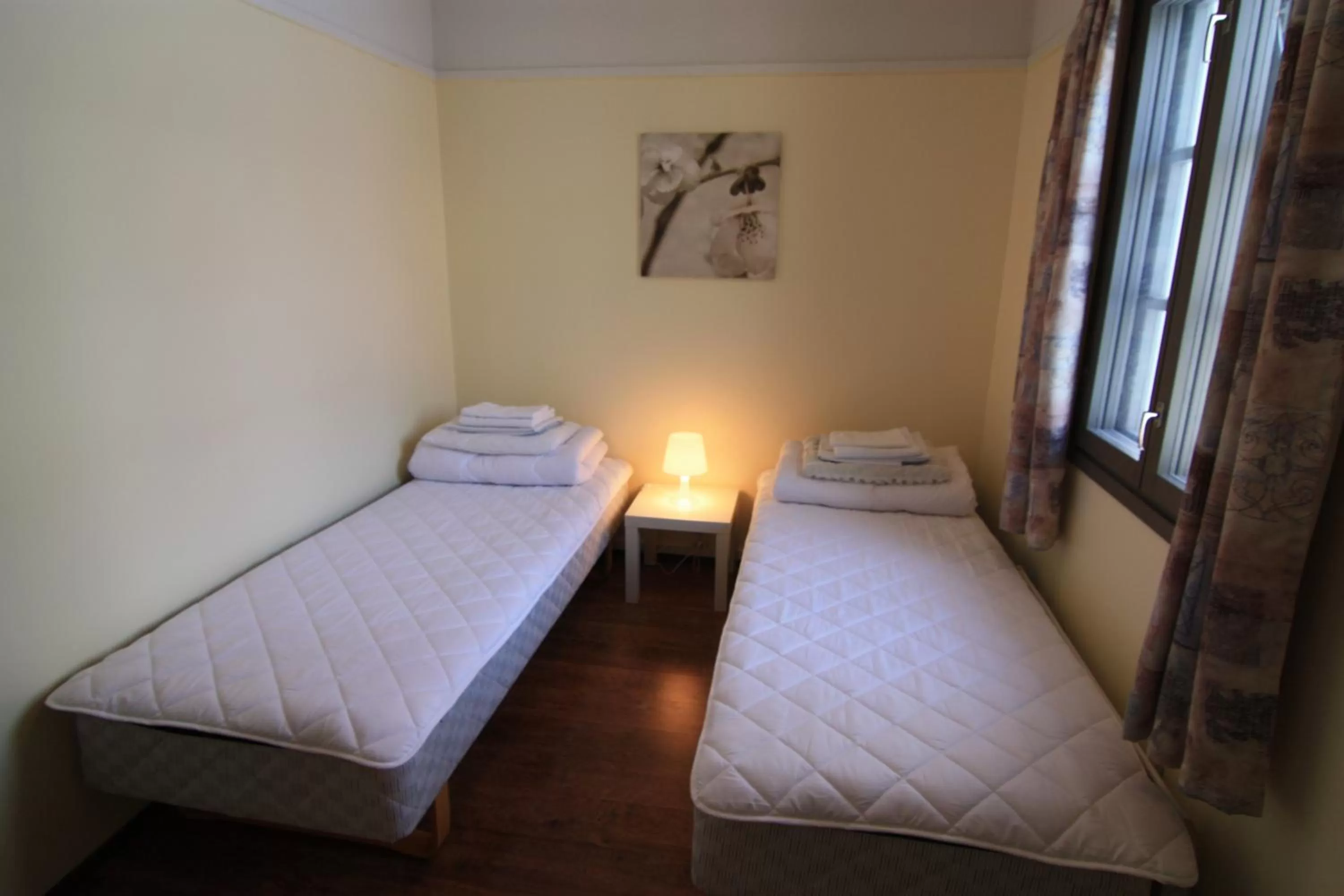 Bed in Visulahti Cottages