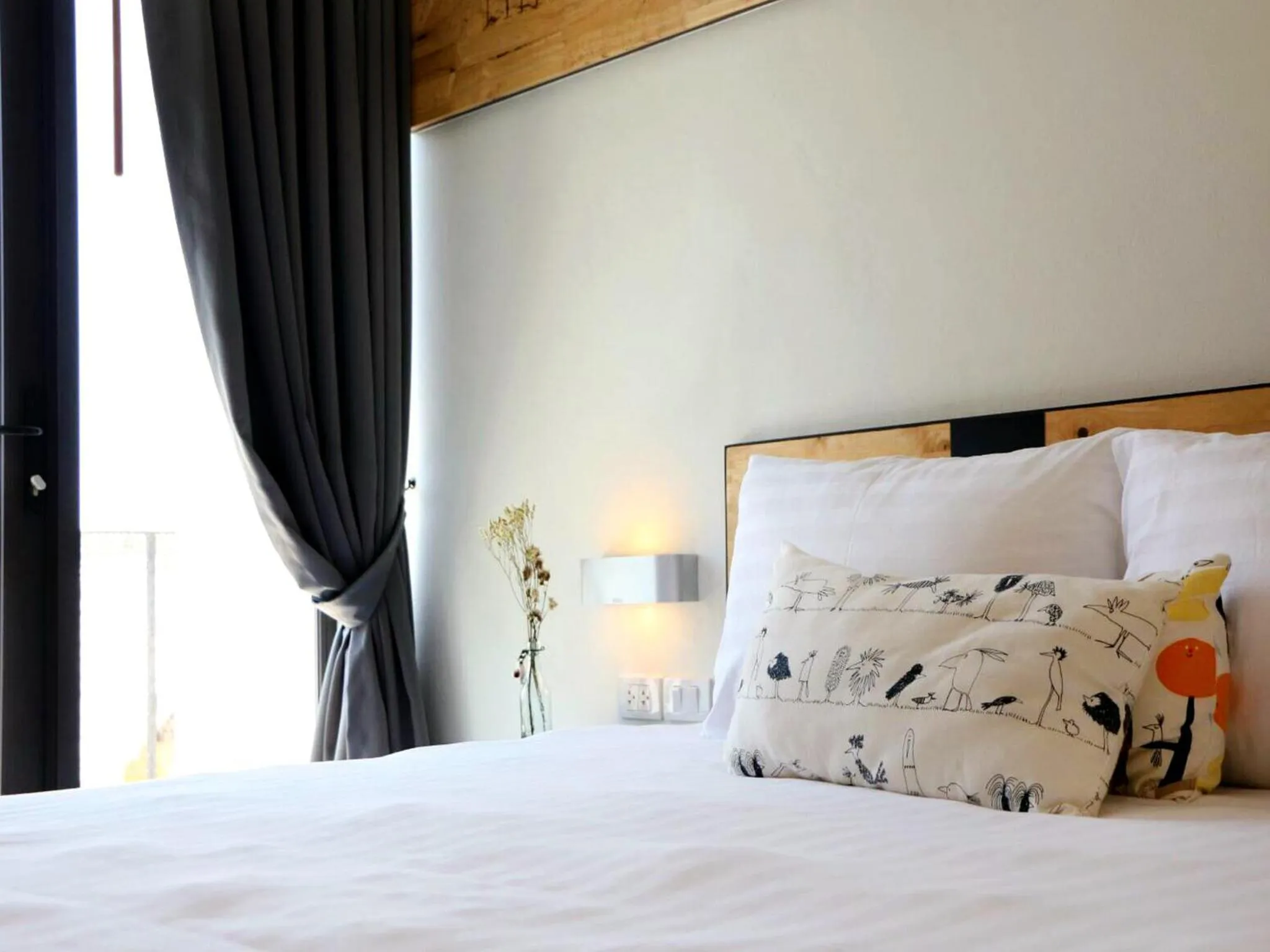 Decorative detail, Bed in NornDee Hotel