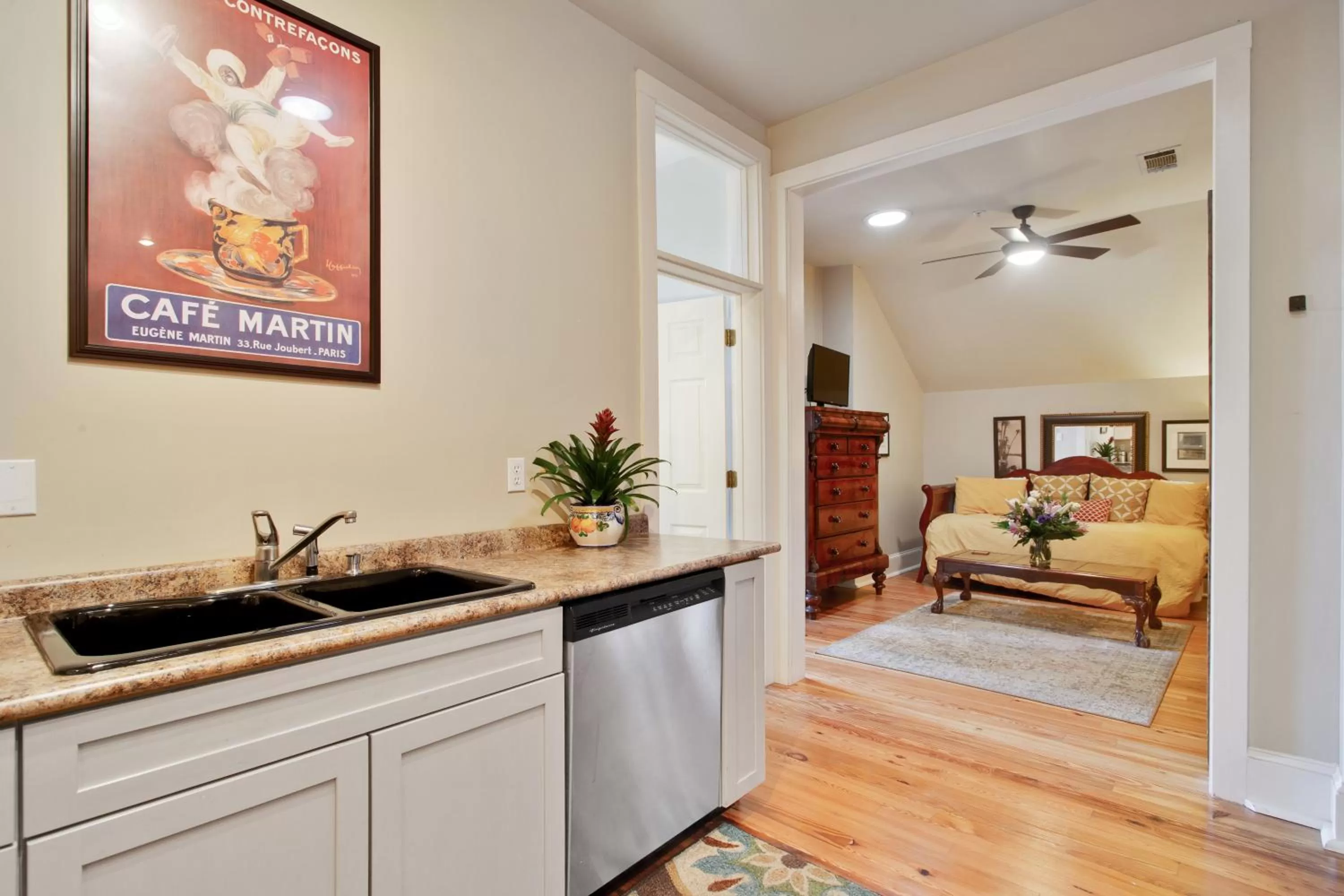 Bed in Maison Perrier Bed & Breakfast