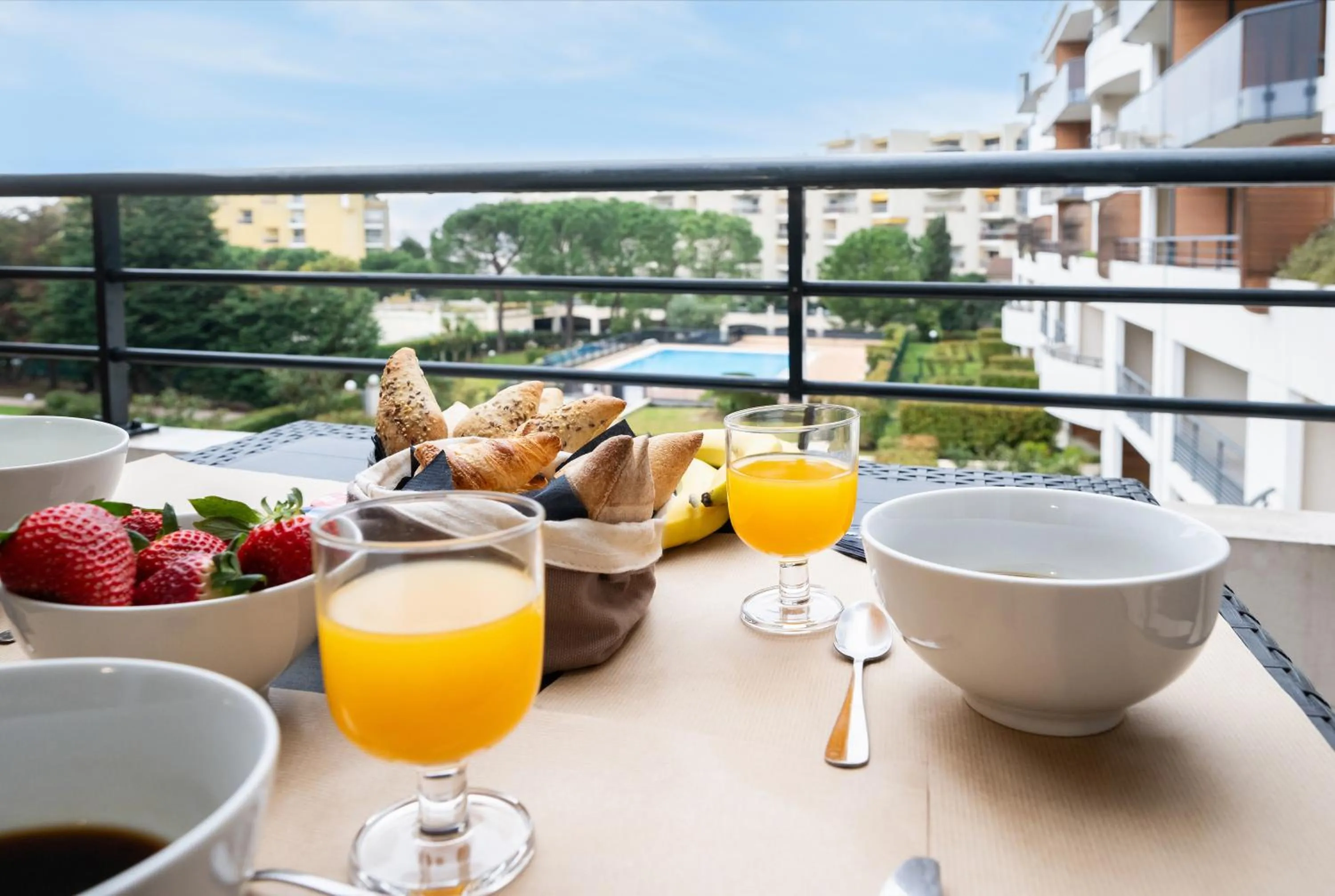 Balcony/Terrace in Nemea Appart Hotel Le Lido Cagnes sur Mer