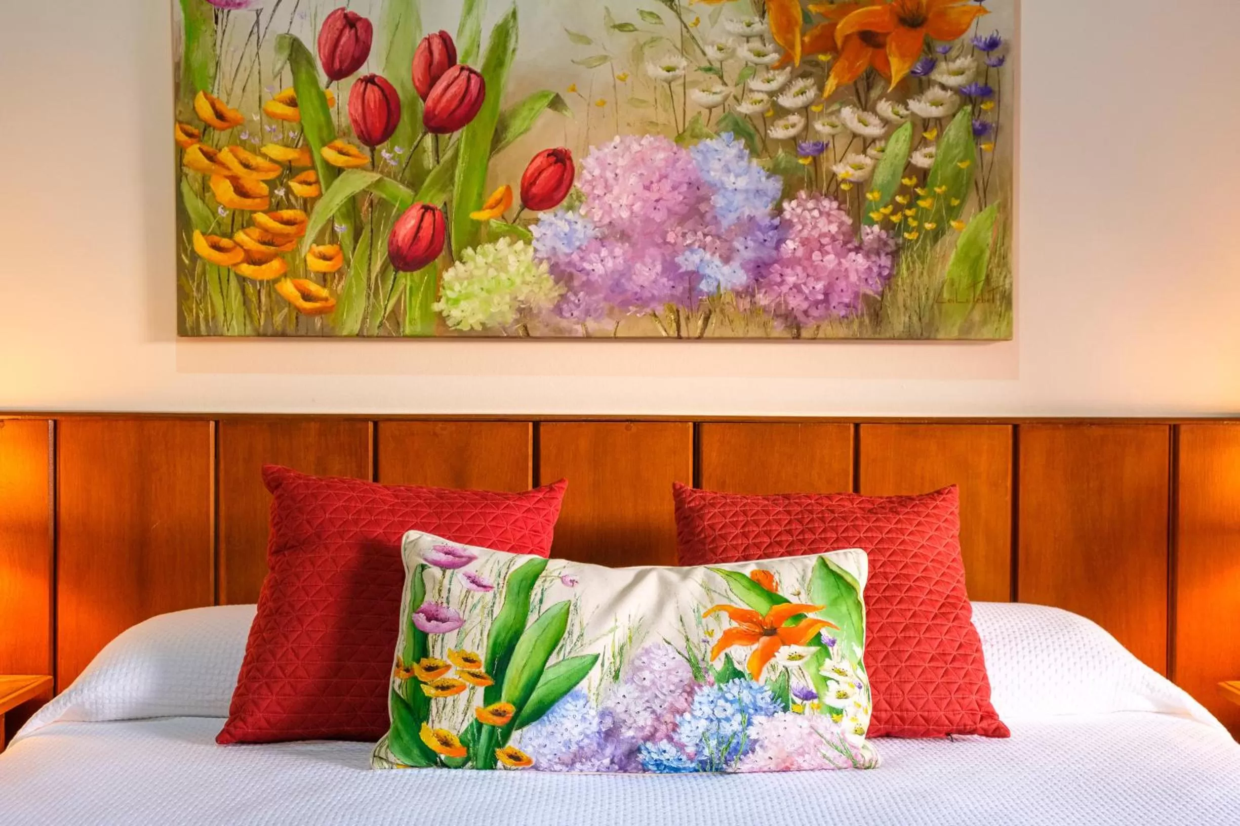 Bed in Pousada Vivamar