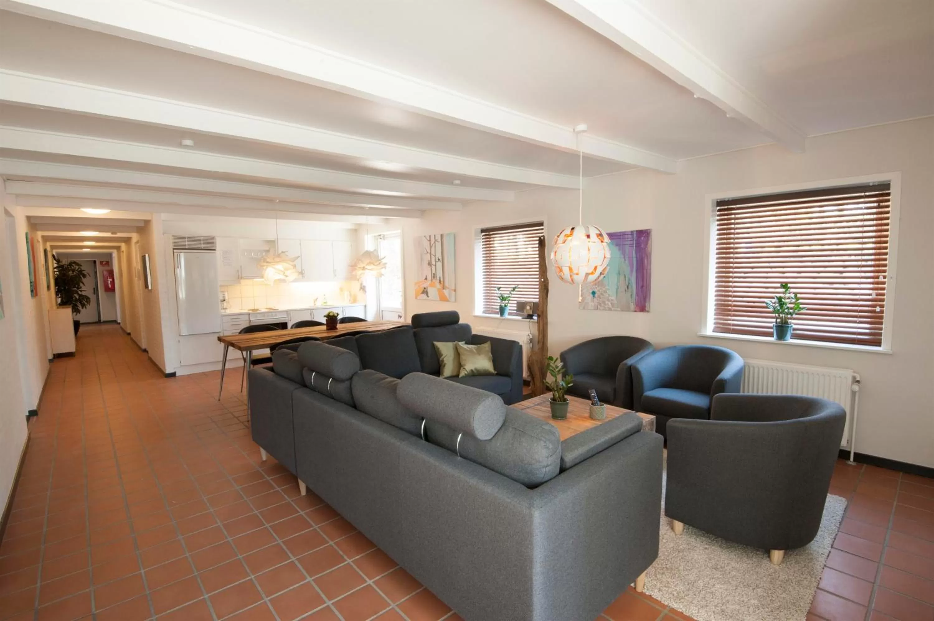 Communal kitchen, Seating Area in Benniksgaard Bed & Breakfast