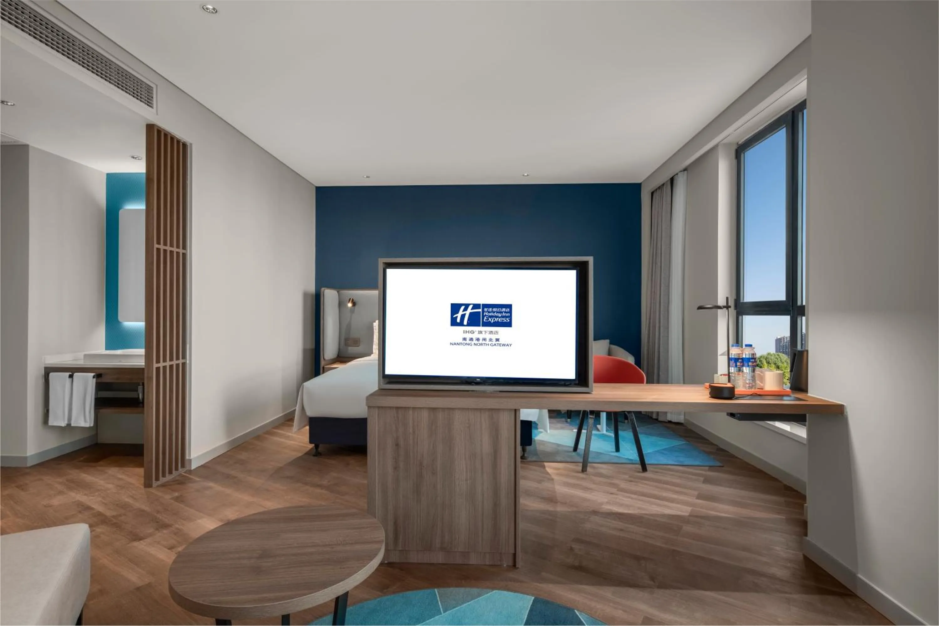 Bed in Holiday Inn Express Nantong North Gateway by IHG