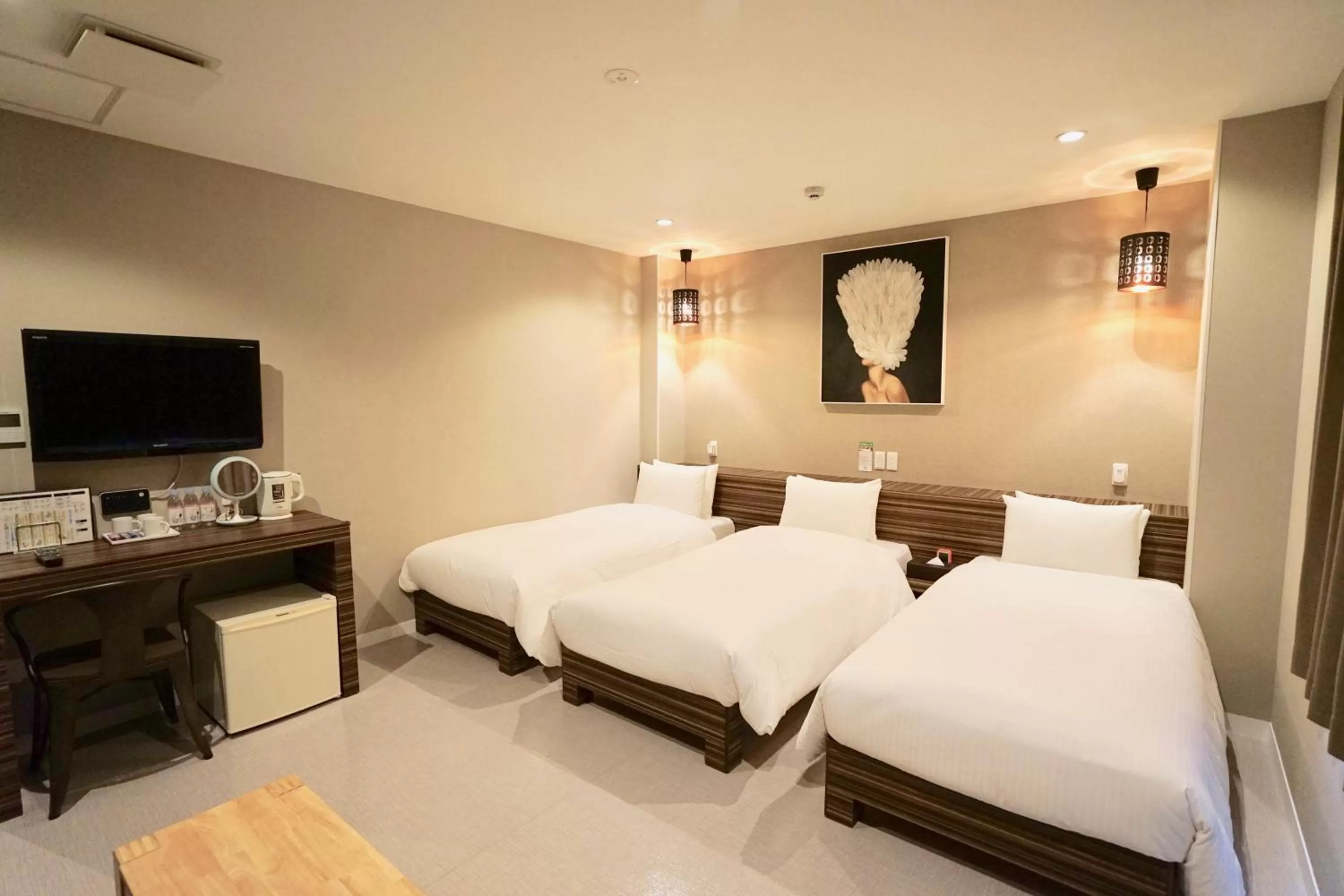 Triple Room with Three Single Beds - Annex in Hotel 88 Shinsaibashi