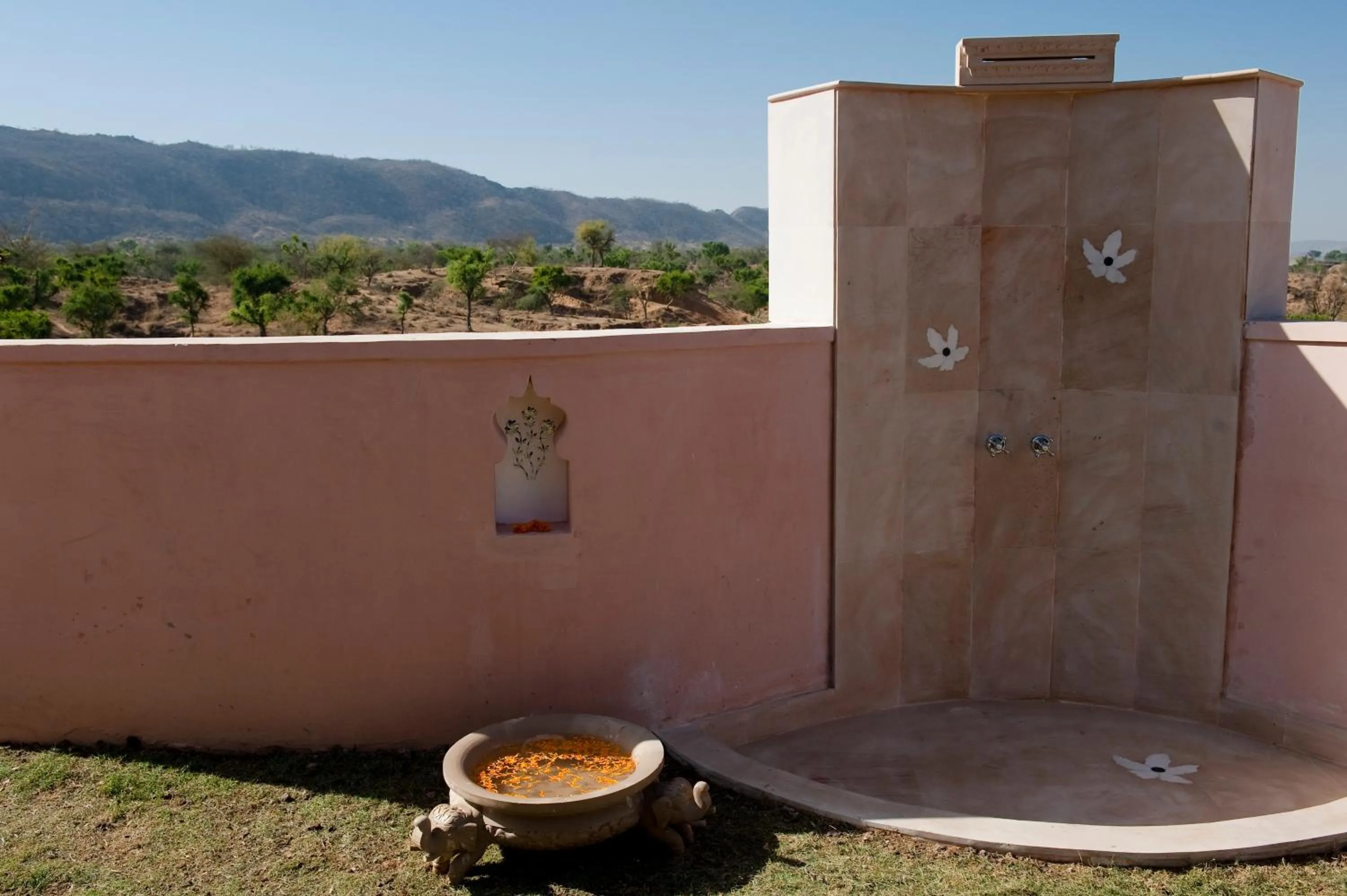 Shower in Tree of Life Resort & Spa Jaipur