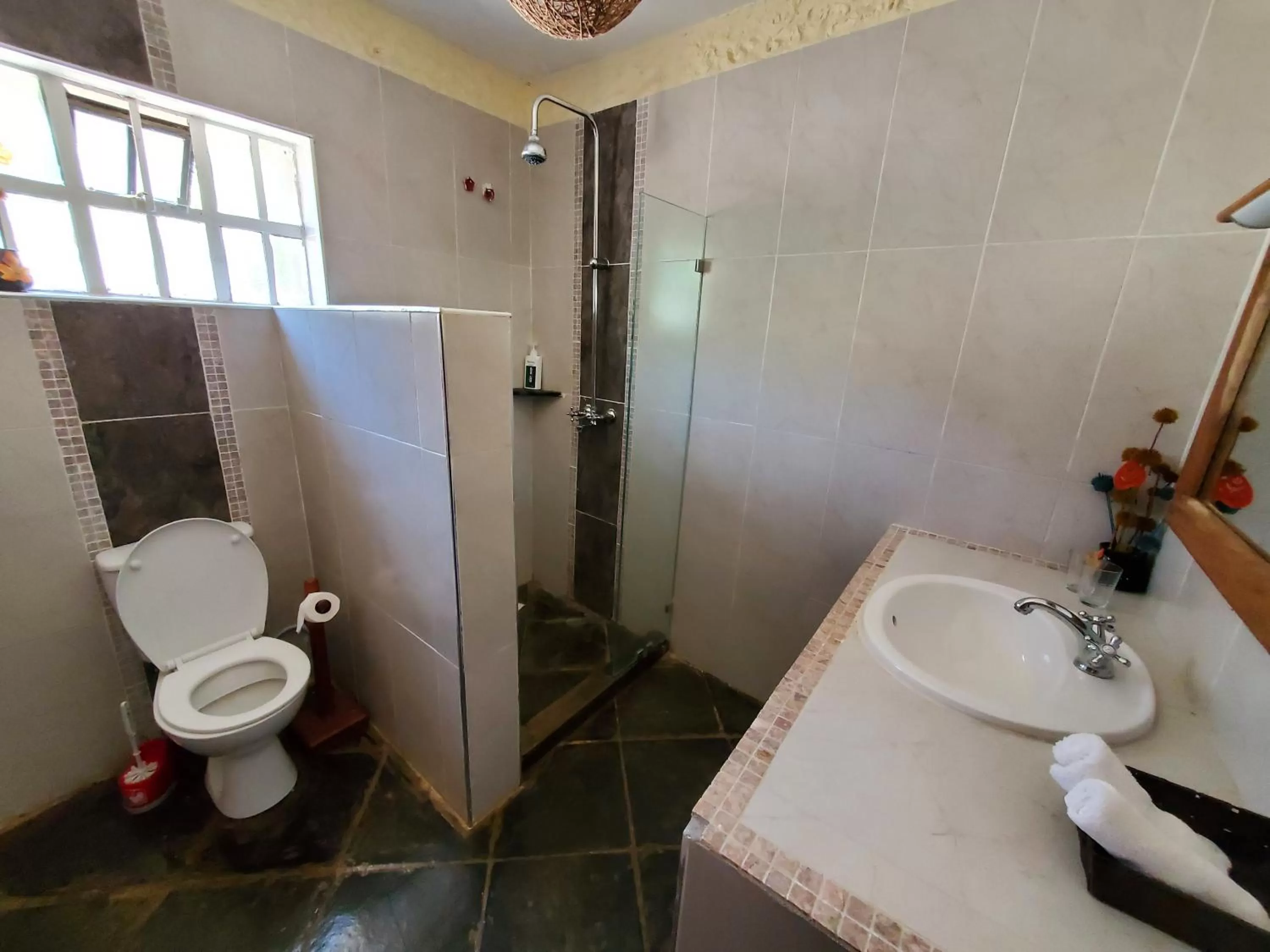 Shower, Bathroom in Mwanzo Lodge