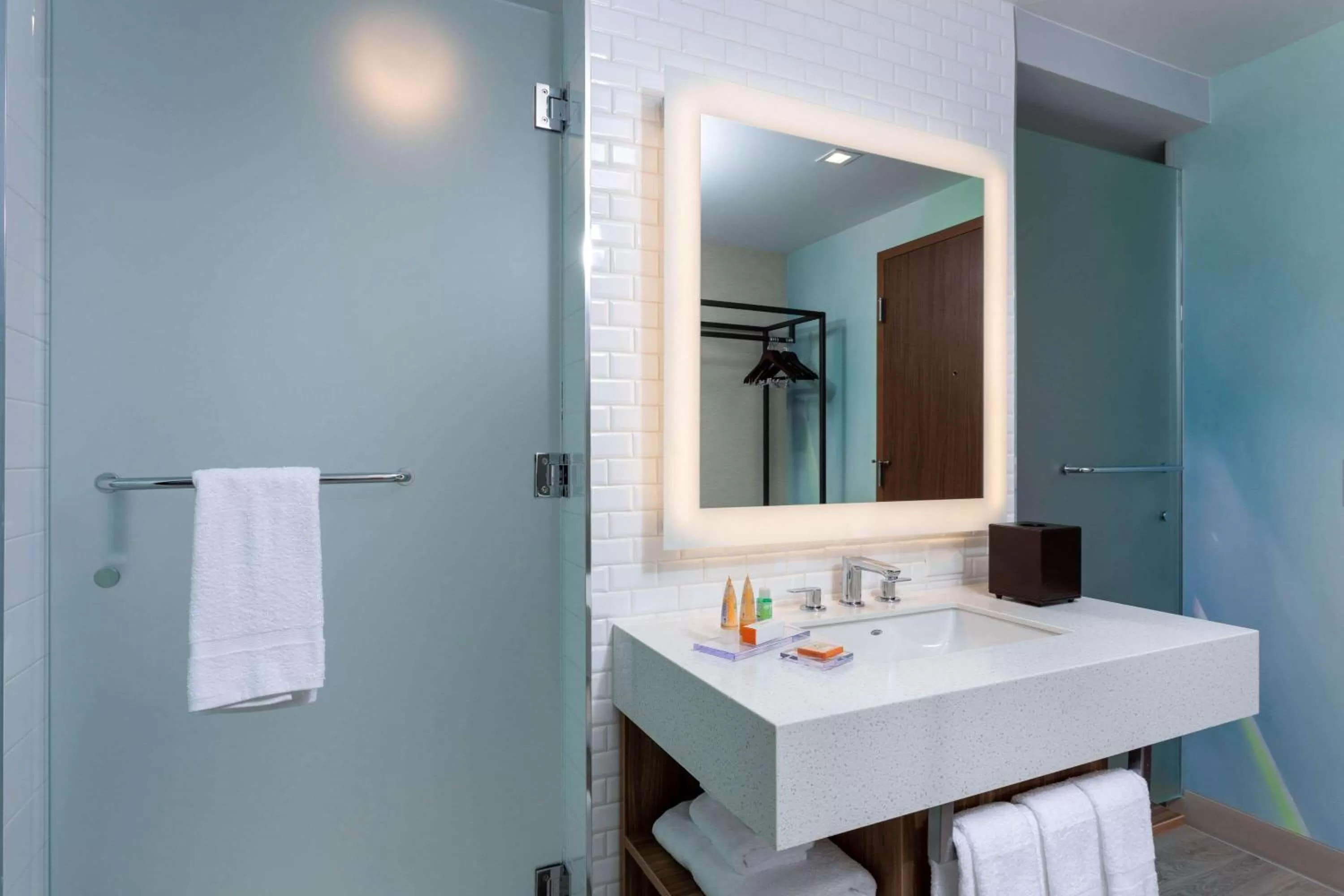 Bathroom in Wyndham Garden Miami International Airport