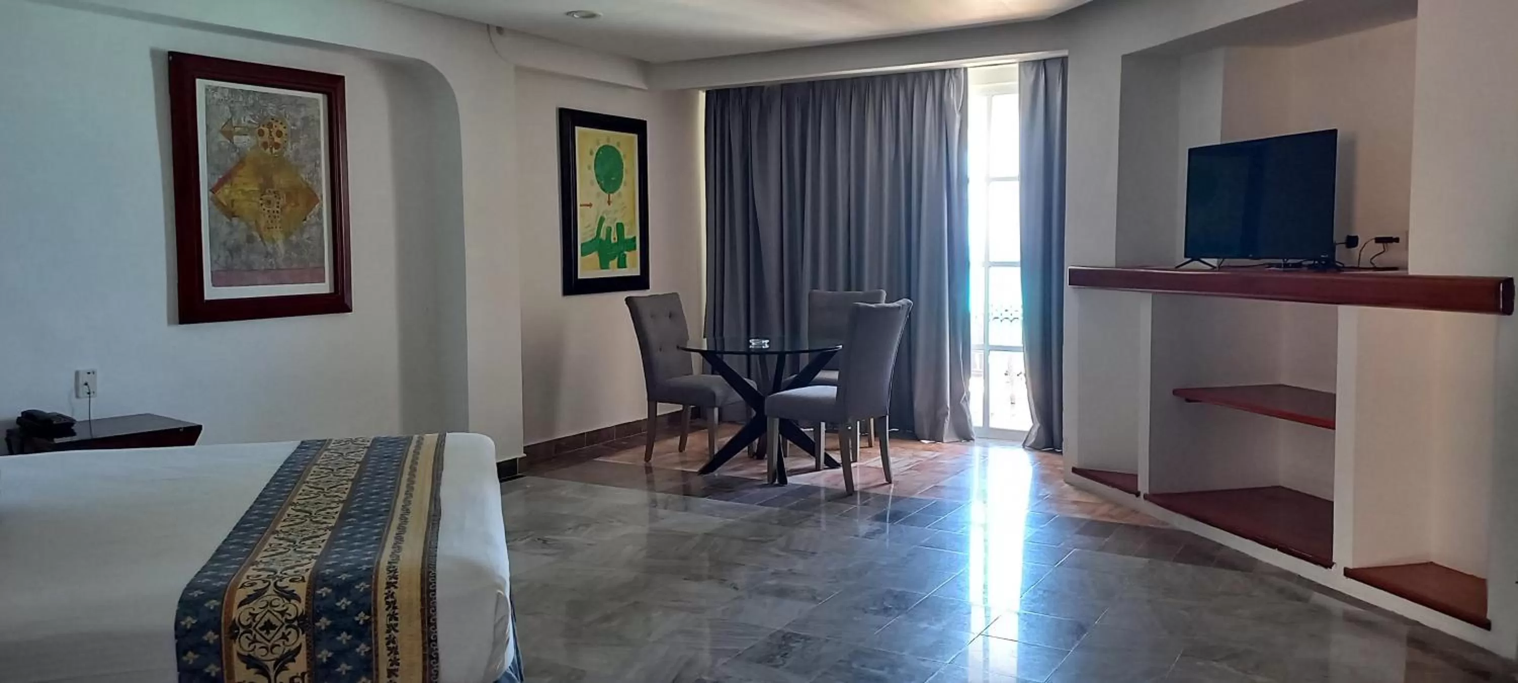 Bed in Hotel y Museo Casa Turquesa