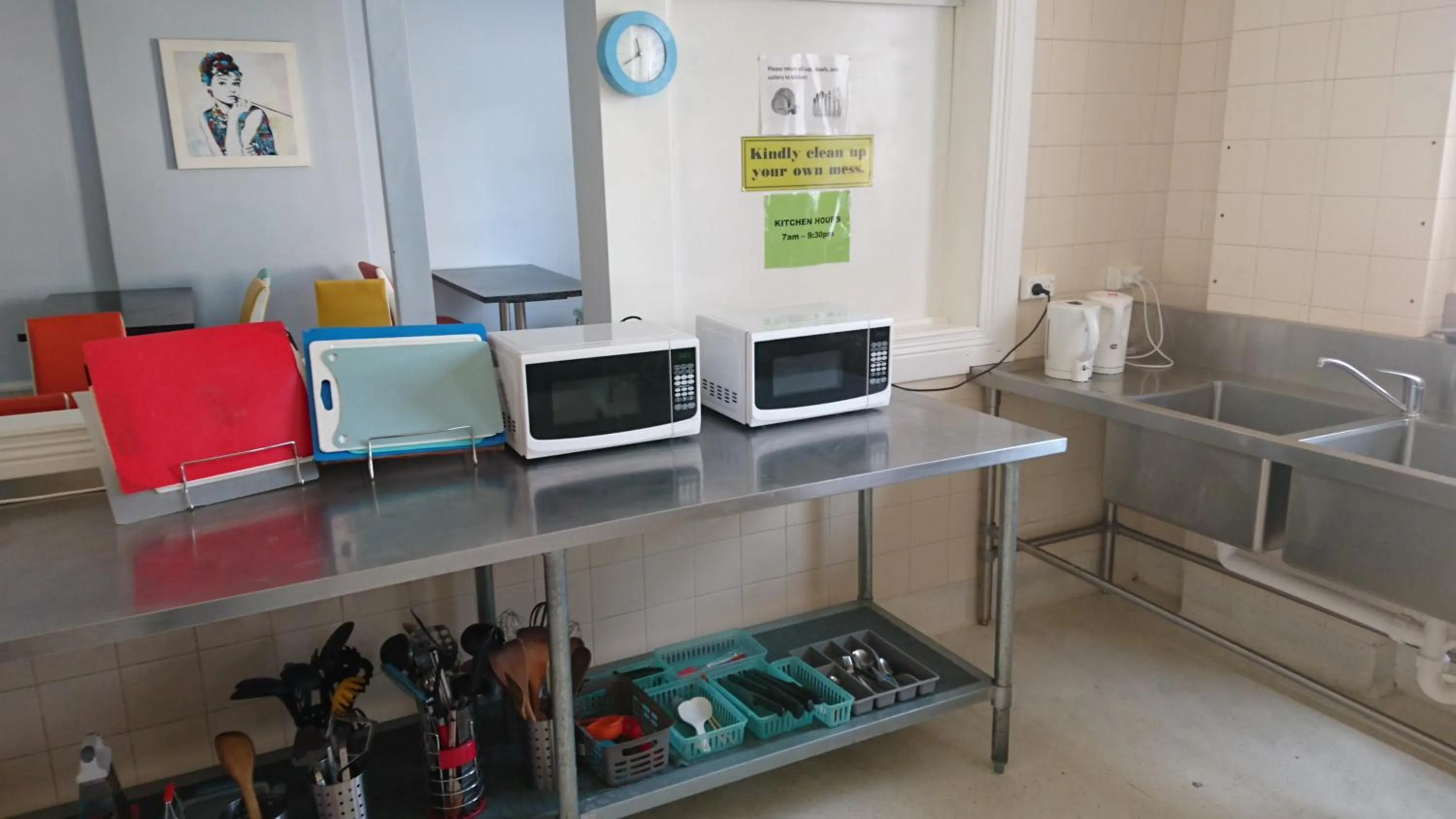 Kitchen or kitchenette in Backpackers Imperial Hotel