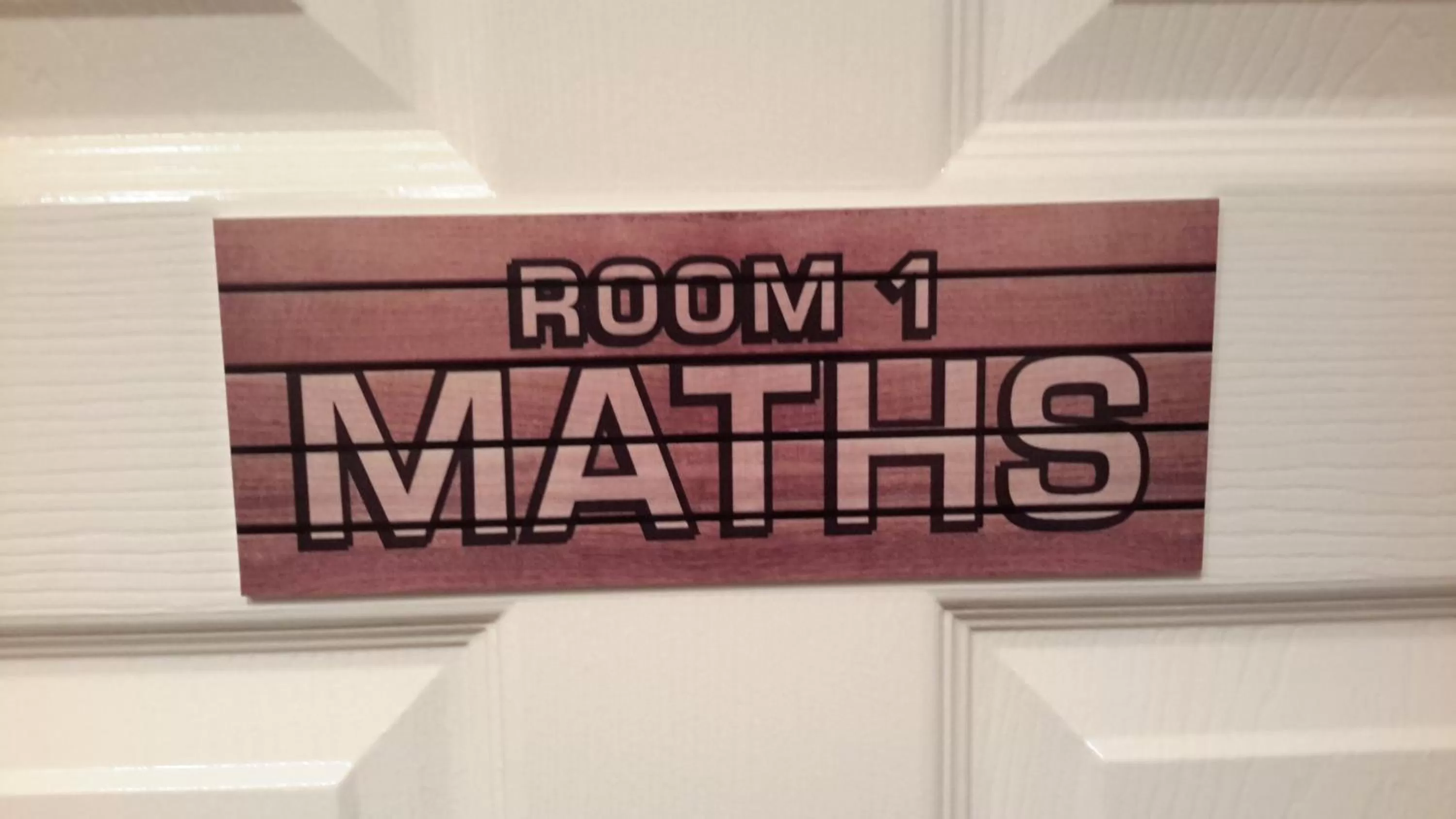 Text overlay in The School House